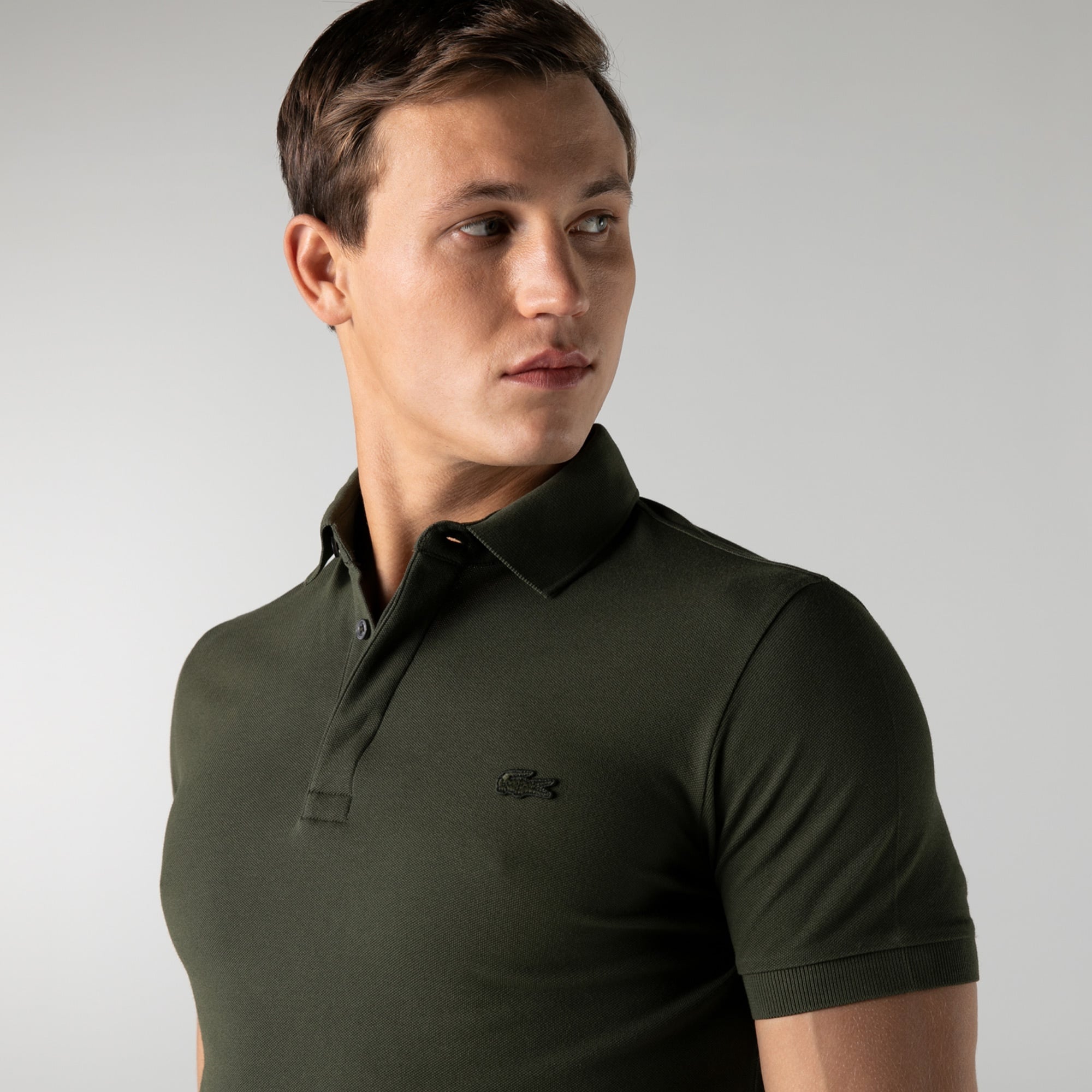 Lacoste Erkek Regular Fit Haki Paris Polo
