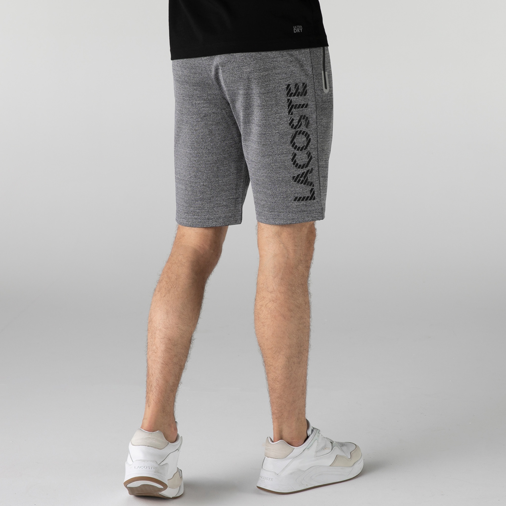Lacoste Erkek Slim Fit Baskılı Gri Şort
