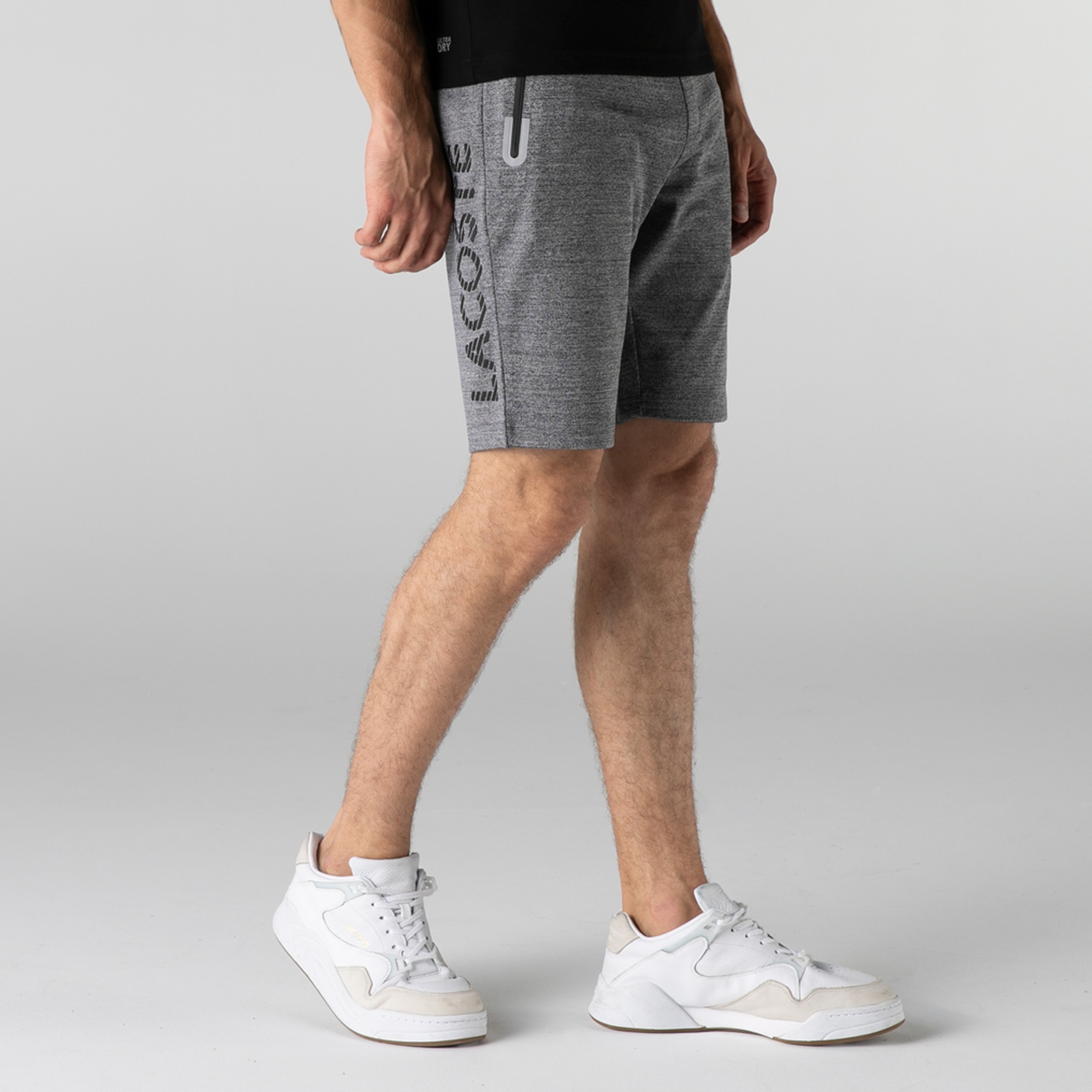 Lacoste Erkek Slim Fit Baskılı Gri Şort