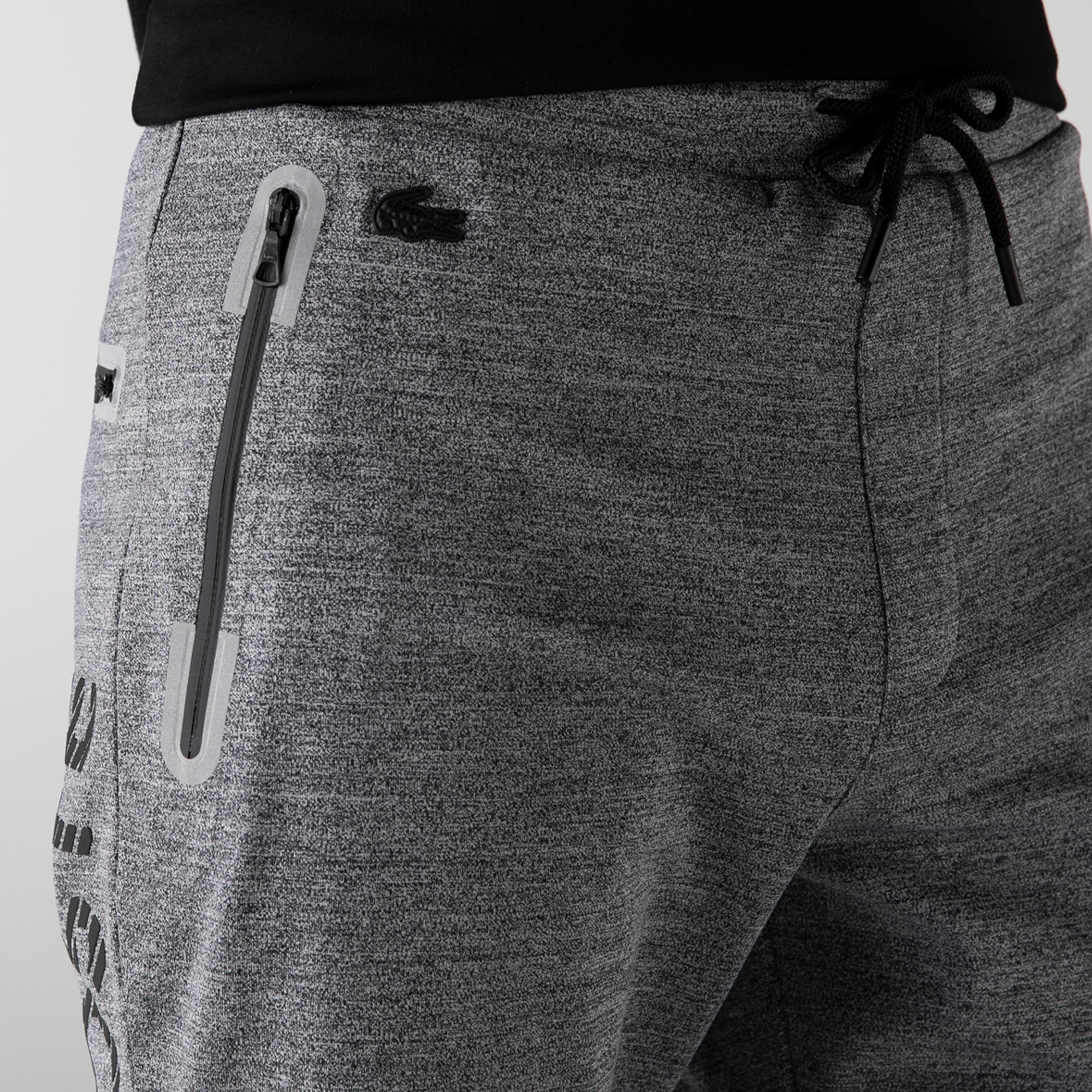 Lacoste Erkek Slim Fit Baskılı Gri Şort