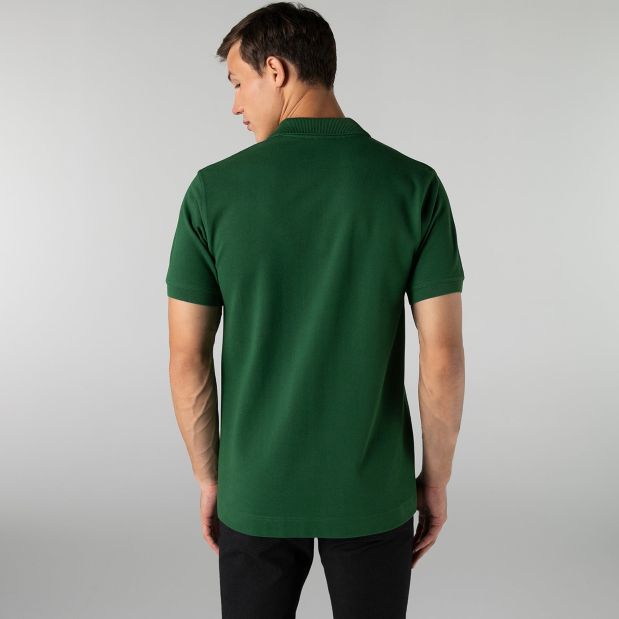 Lacoste Erkek Classic Fit L.12.21 Organik Pamuk Yeşil Polo