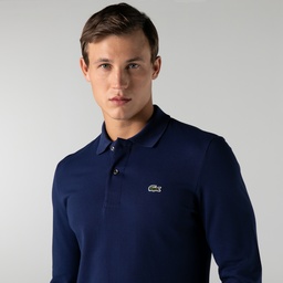 Lacoste Erkek Classic Fit Uzun Kollu Lacivert Polo Lacivert