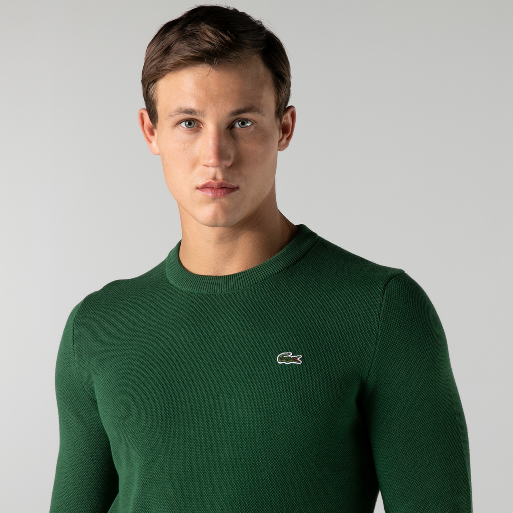 Lacoste Erkek Bisiklet Yaka Yeşil Triko