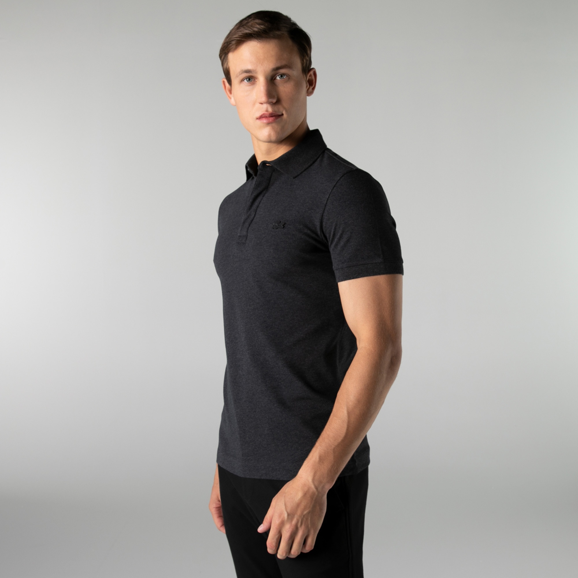 Lacoste Erkek Regular Fit Koyu Gri Polo