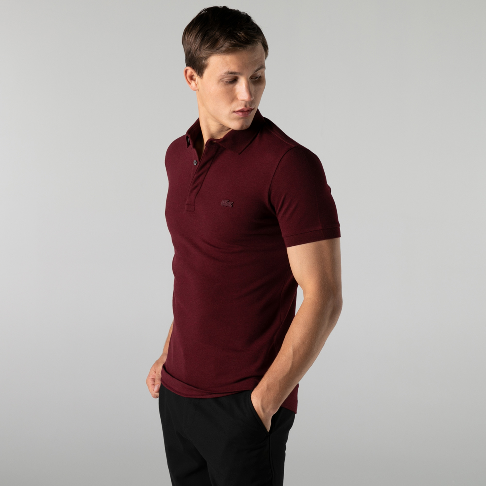 Lacoste Erkek Regular Fit Bordo Polo PH5522-SXL | Lacoste