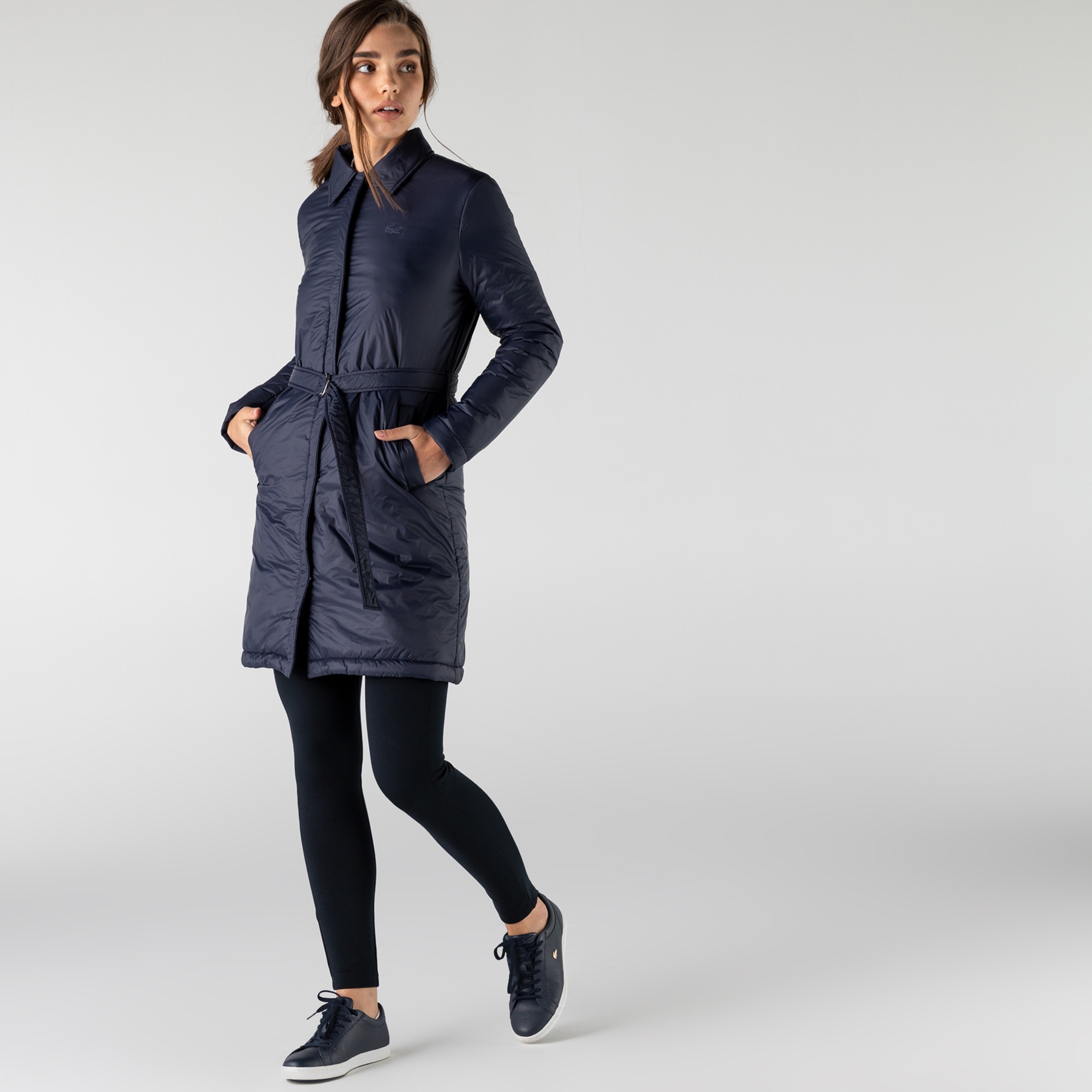 Lacoste Kadın Lacivert Kaban