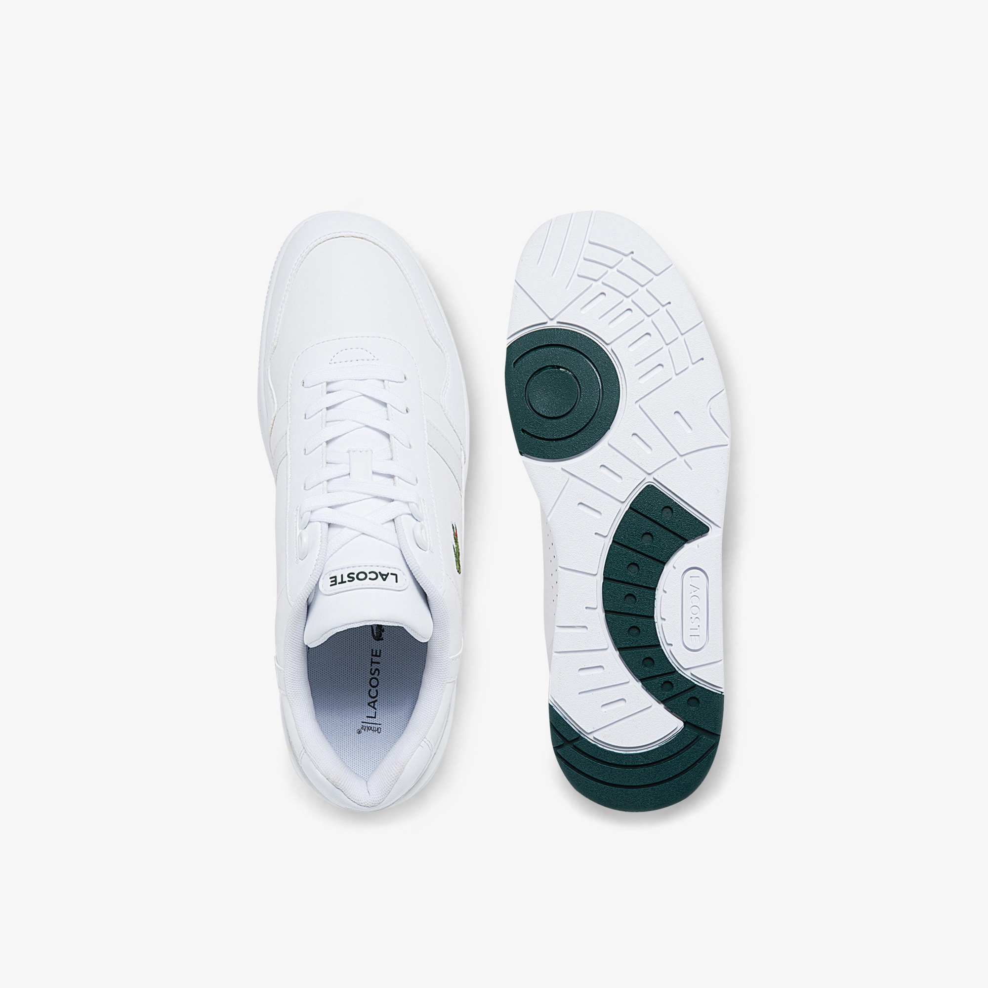 Lacoste T-Clip 0121 2 Sma Erkek Deri Beyaz Sneaker