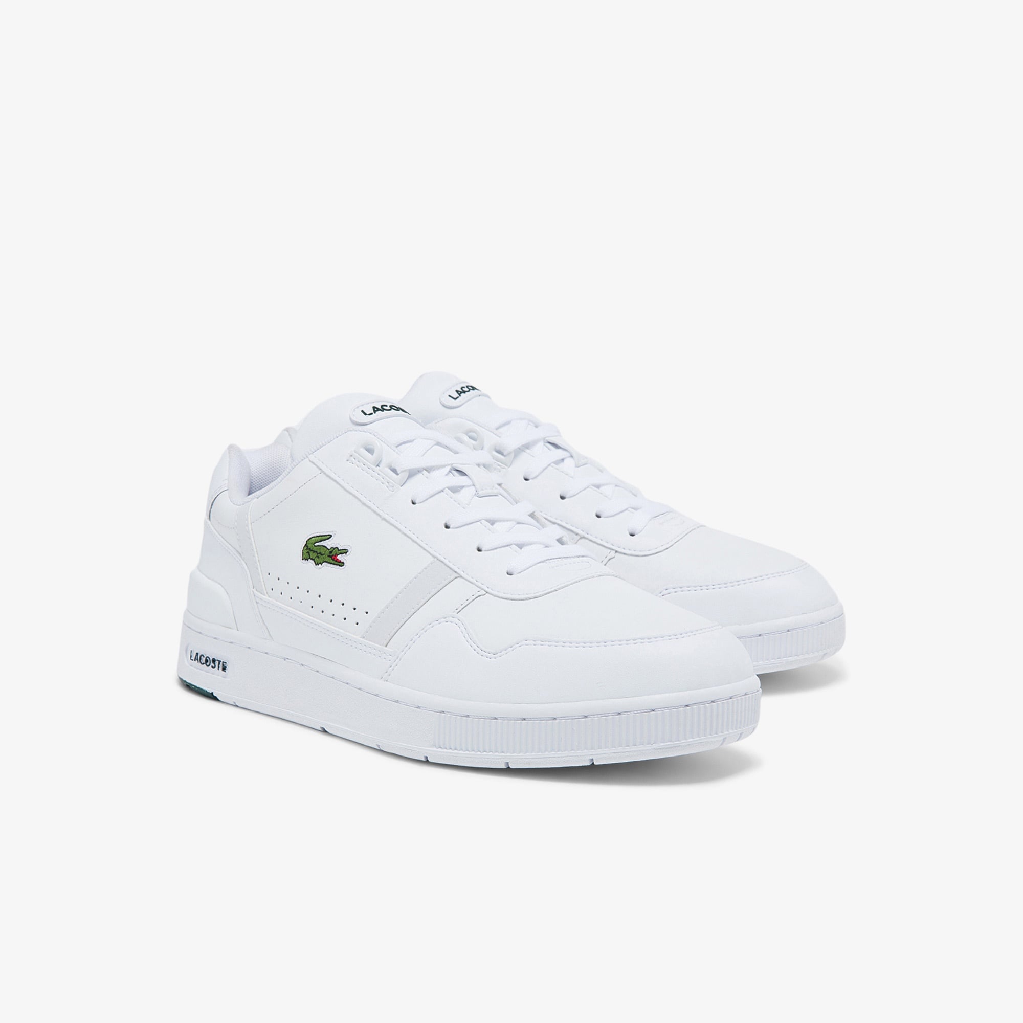 Lacoste T-Clip 0121 2 Sma Erkek Deri Beyaz Sneaker