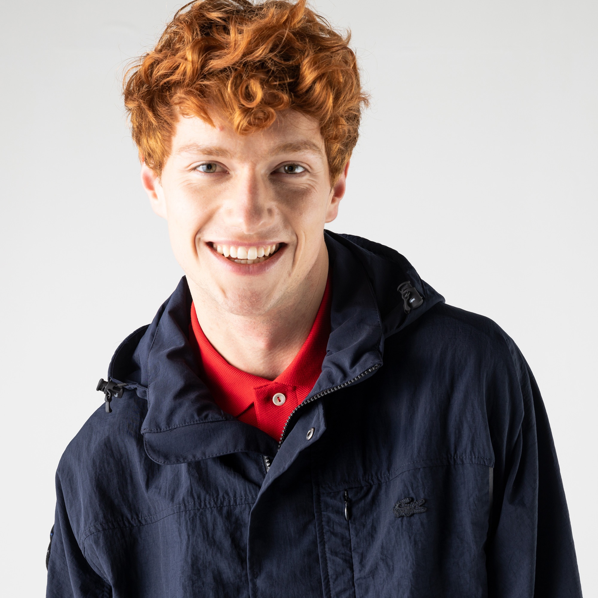 Lacoste Erkek Çıkarılabilir Kapüşonlu Lacivert Mont