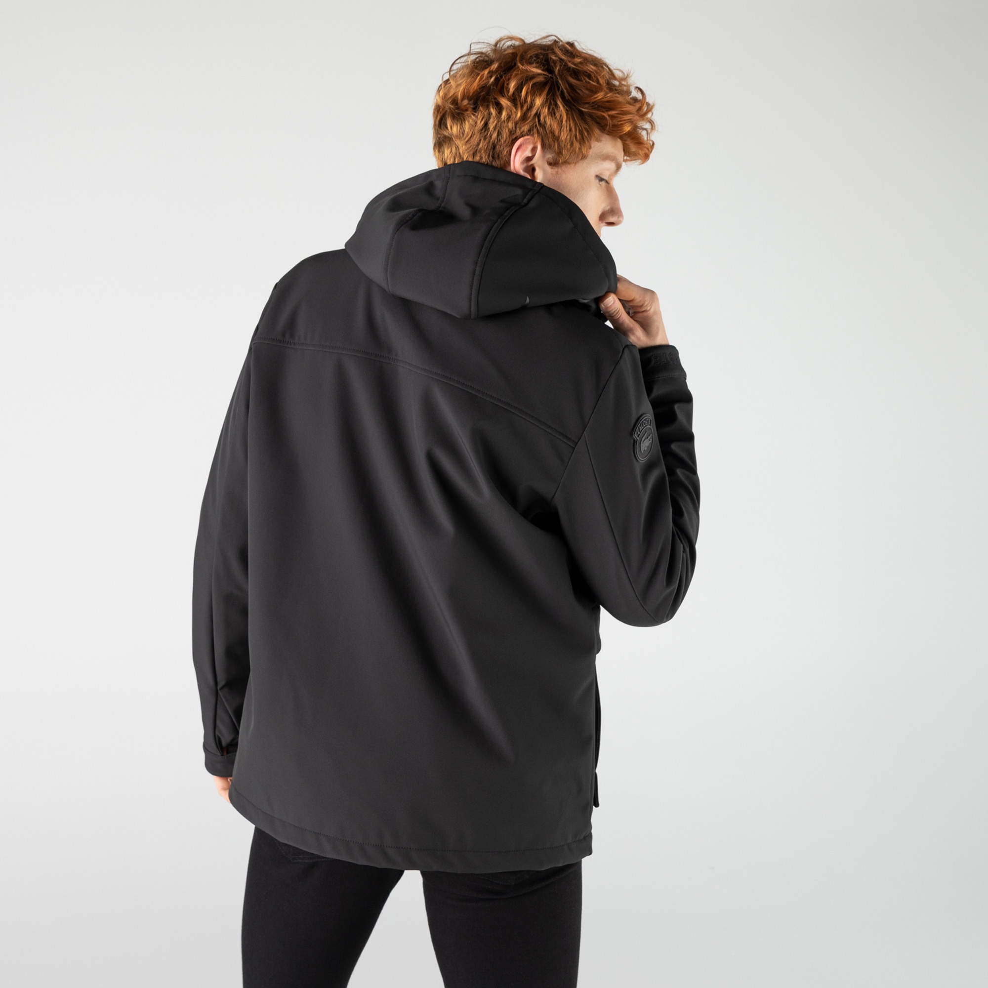 Lacoste Erkek Kapüşonlu Siyah Mont