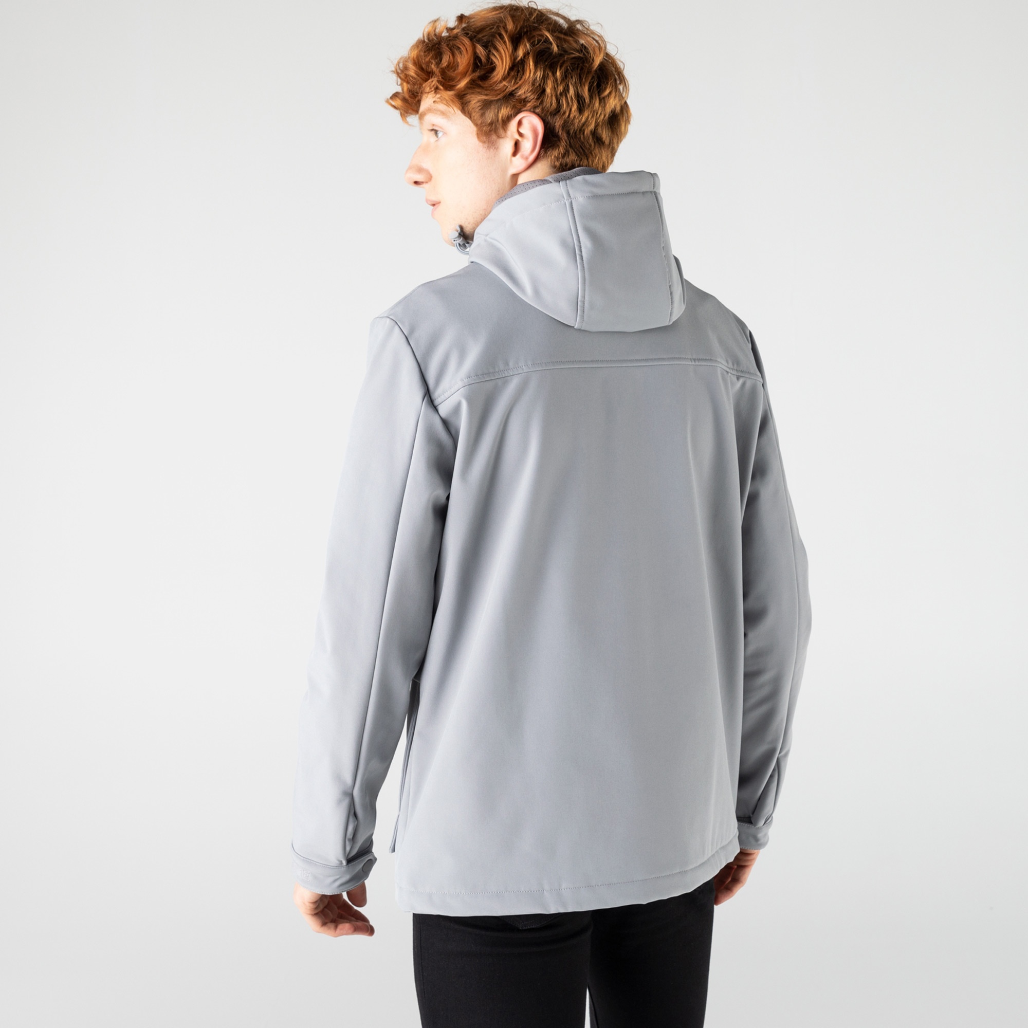 Lacoste Erkek Kapüşonlu Gri Mont