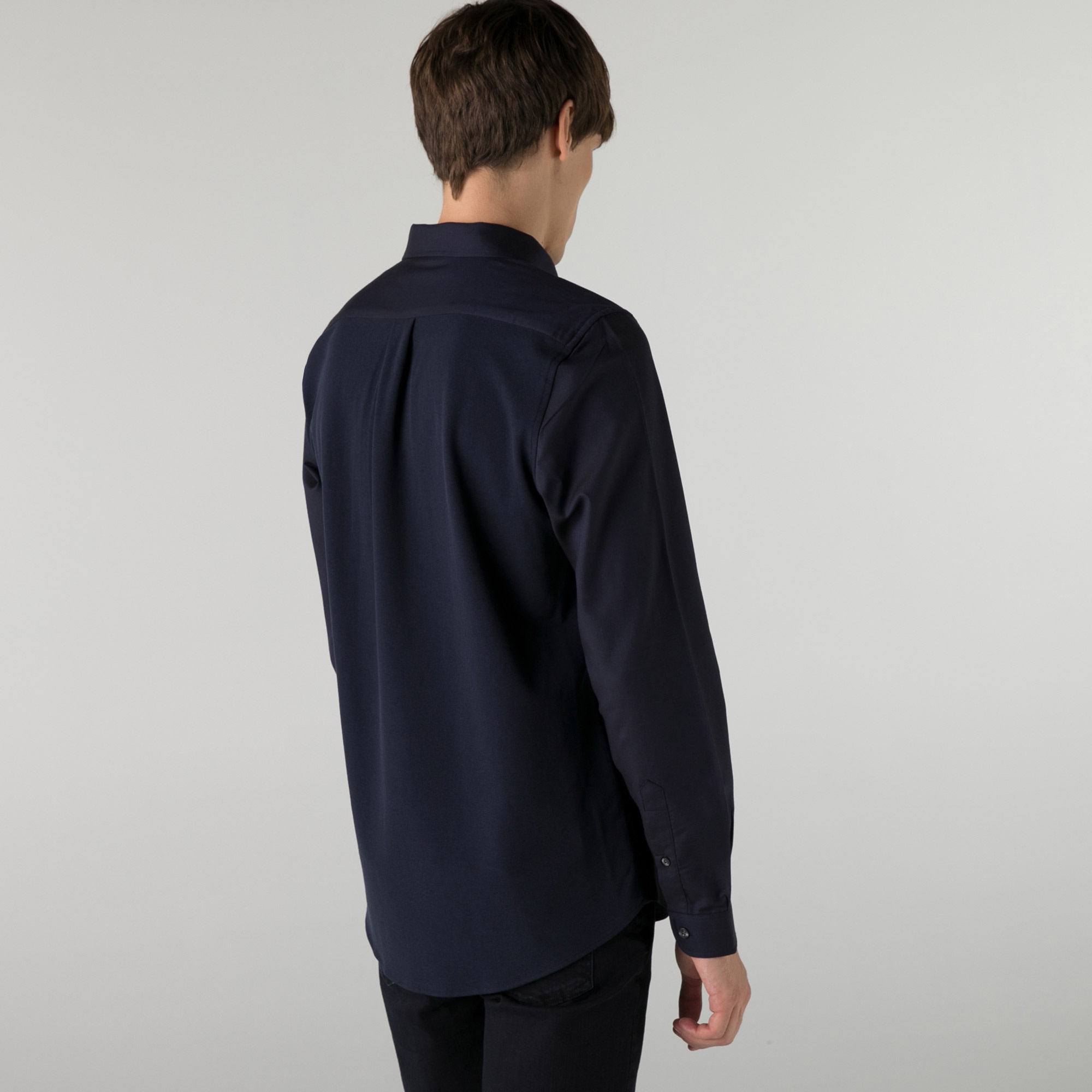 Lacoste Erkek Slim Fit Lacivert Gömlek