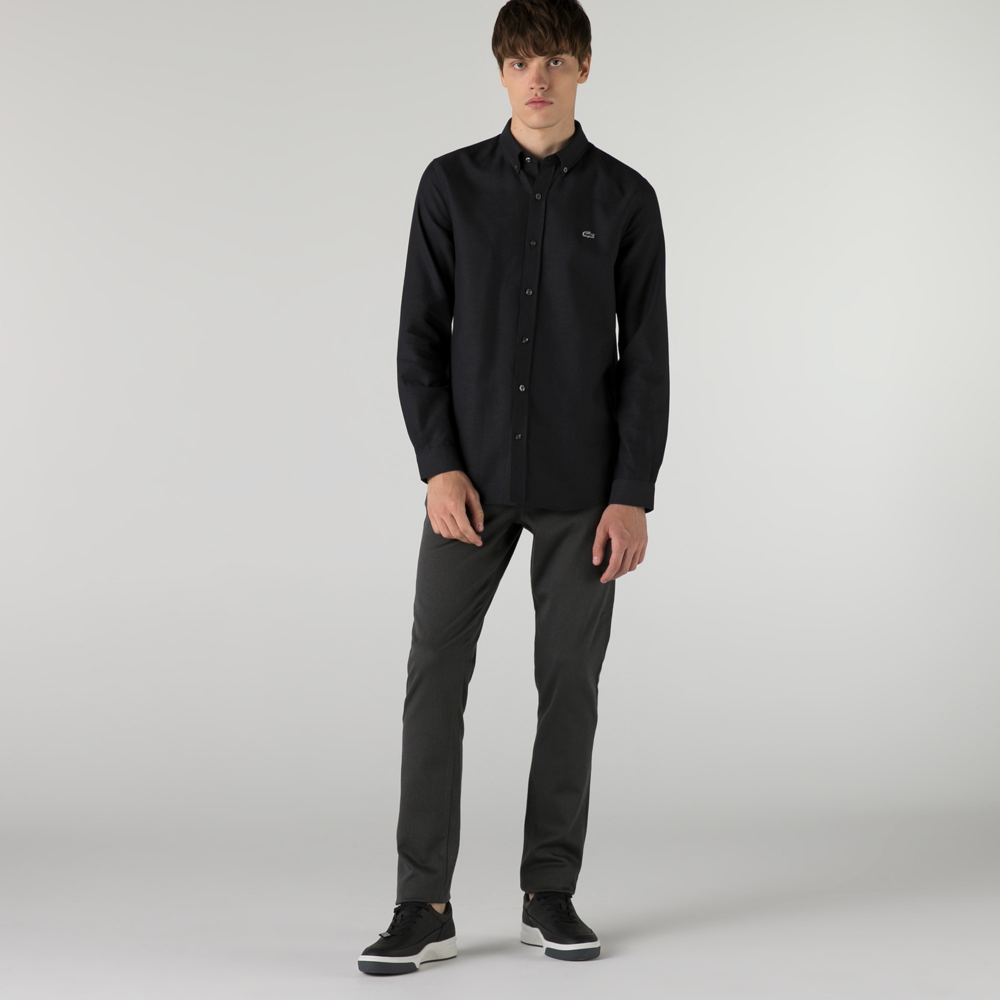 Lacoste Erkek Slim Fit Koyu Gri Pantolon