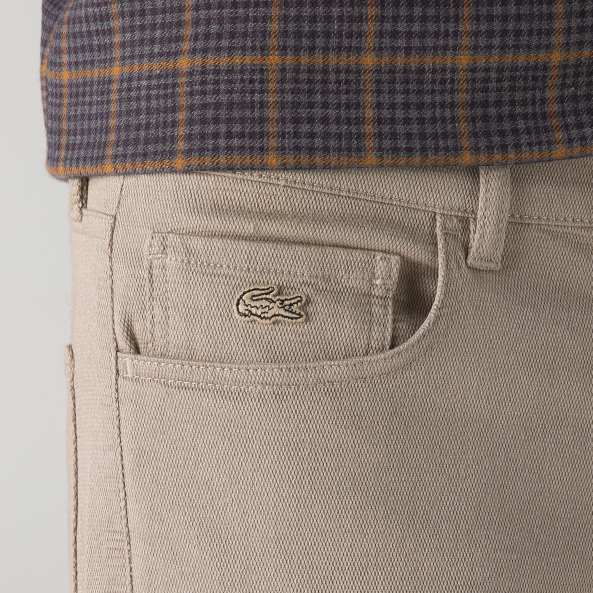 Lacoste Erkek Slim Fit Krem Pantolon