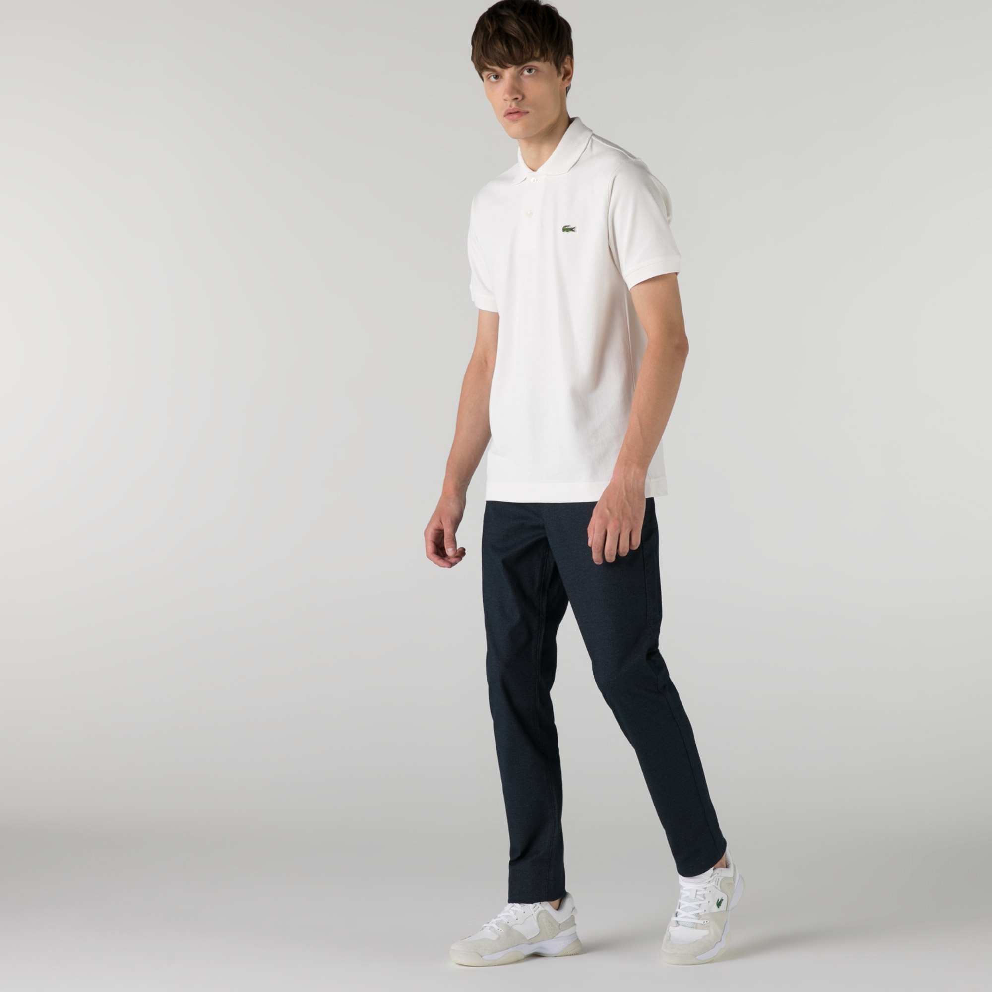 Lacoste Erkek Slim Fit Desenli Lacivert Pantolon