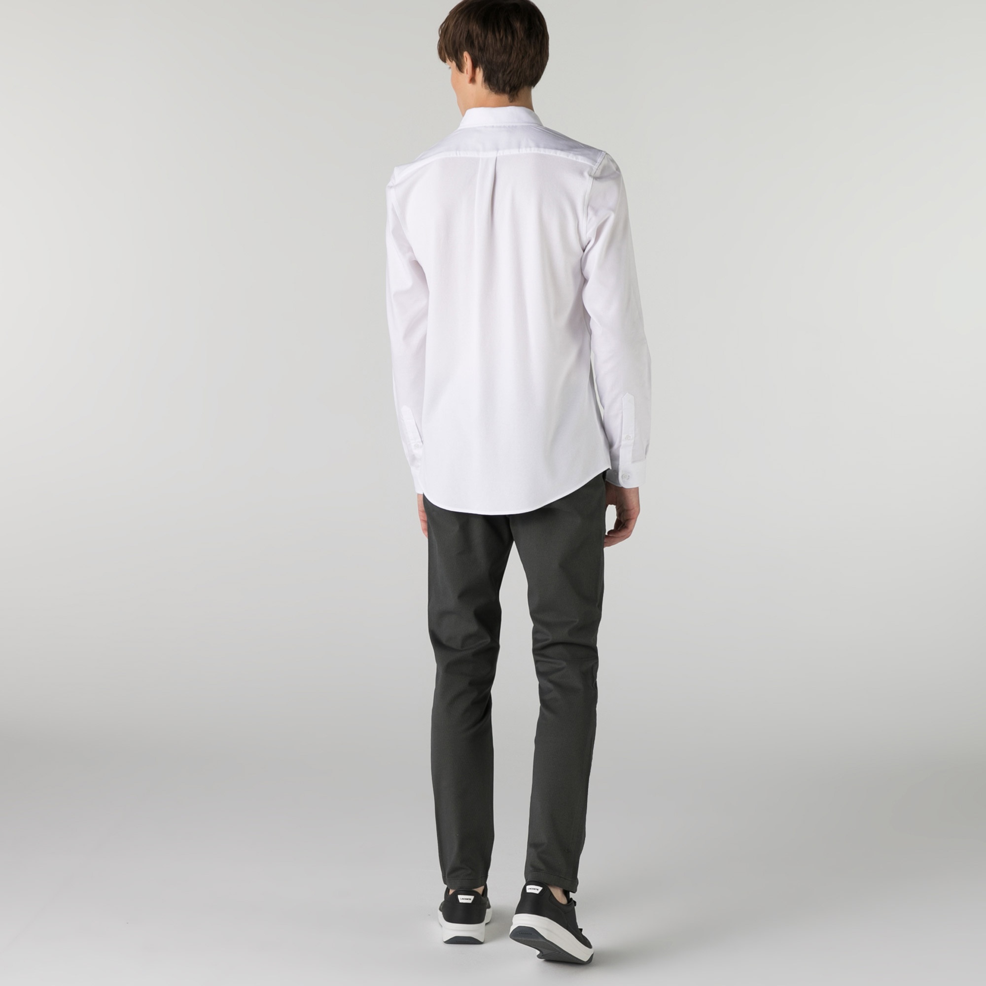 Lacoste Erkek Slim Fit Desenli Siyah Pantolon