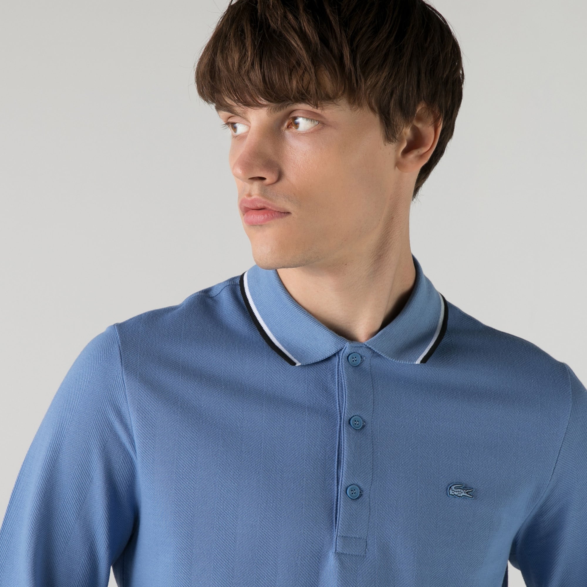 Lacoste Erkek Regular Fit Uzun Kollu Mavi Polo