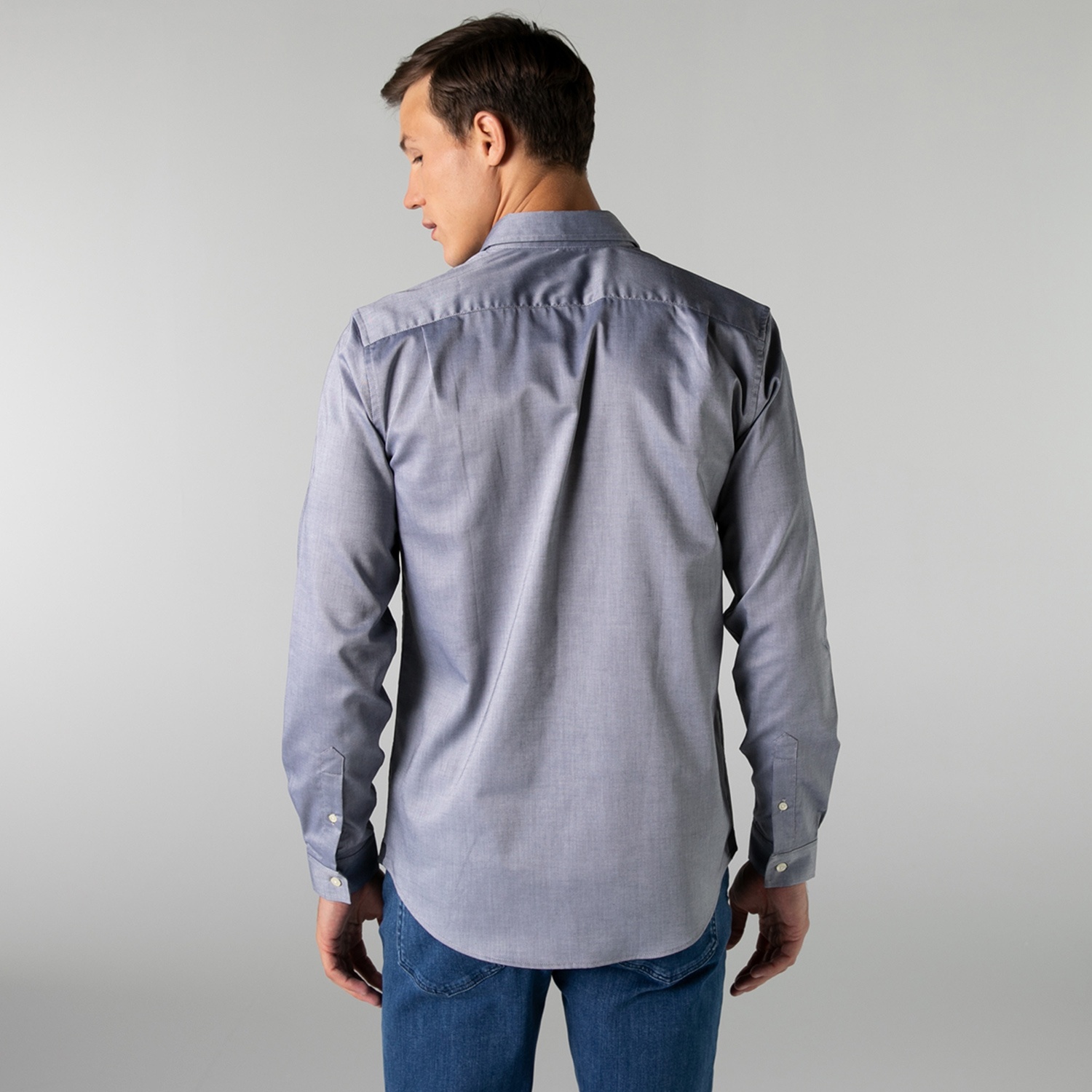 Lacoste Erkek Slim Fit Gri Gömlek