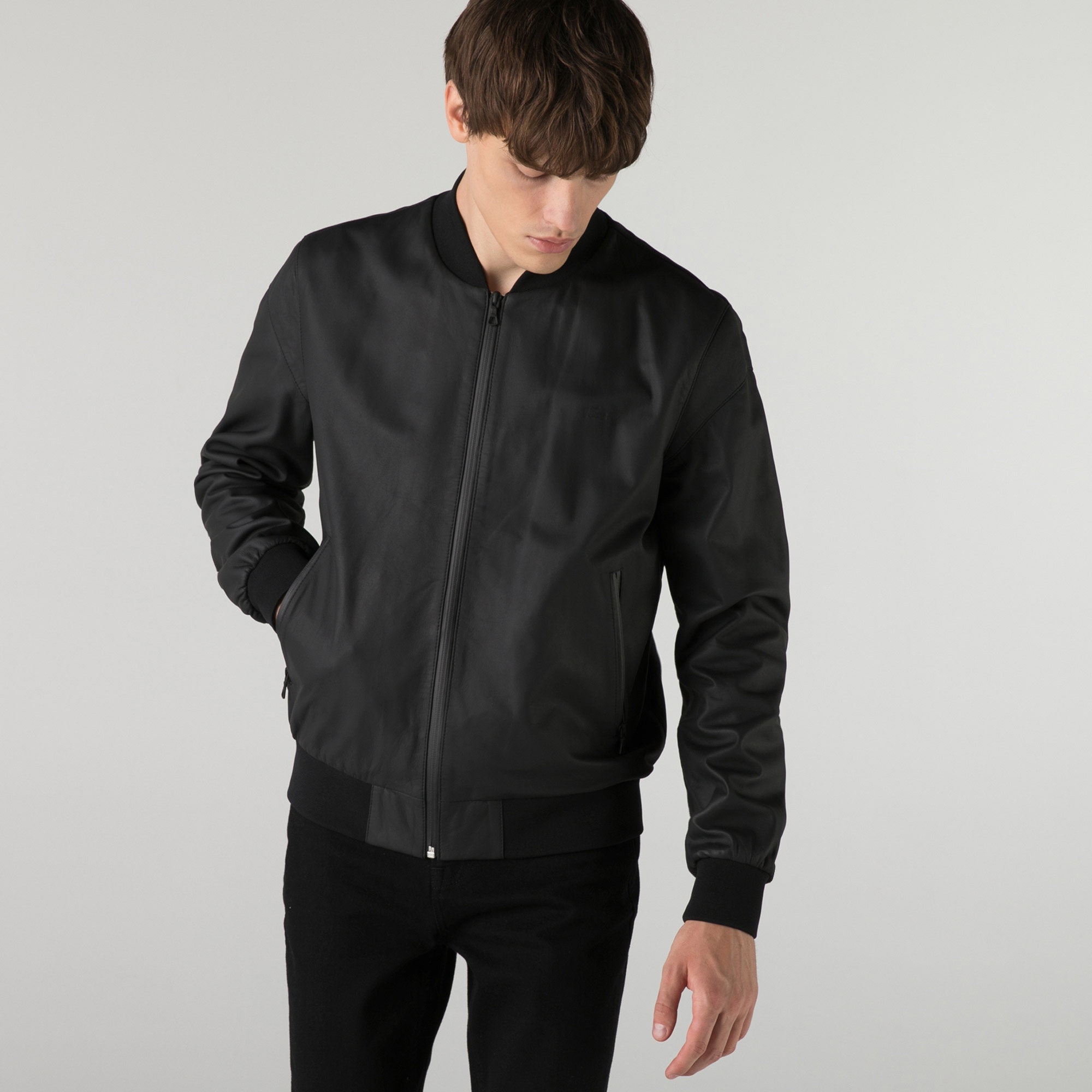 Lacoste Erkek Siyah Mont