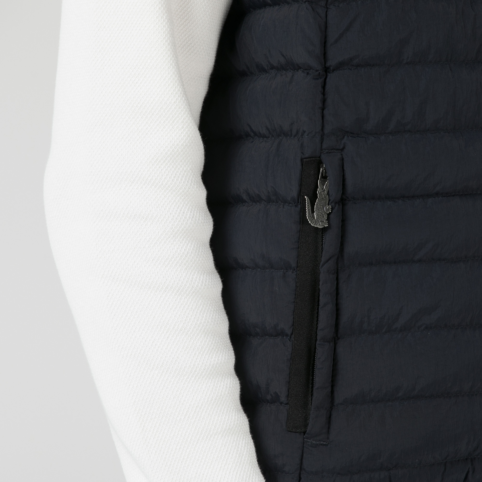 Lacoste Erkek Kapitone Lacivert Yelek