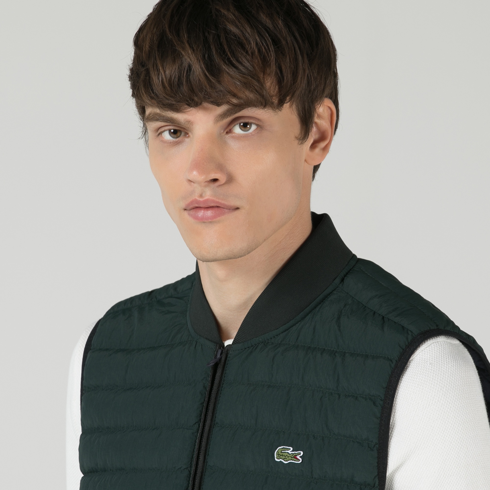Lacoste Erkek Kapitone Yeşil Yelek