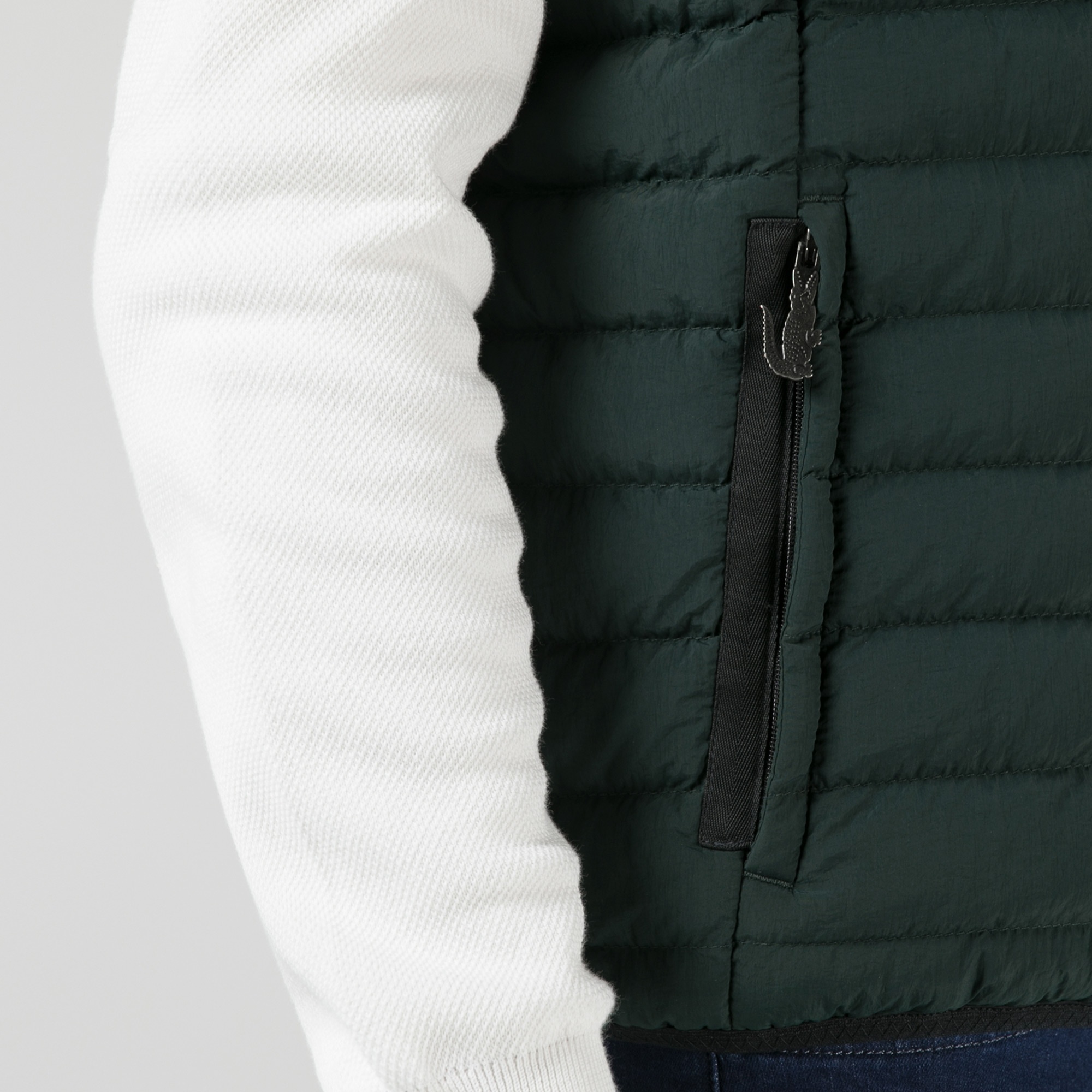 Lacoste Erkek Kapitone Yeşil Yelek