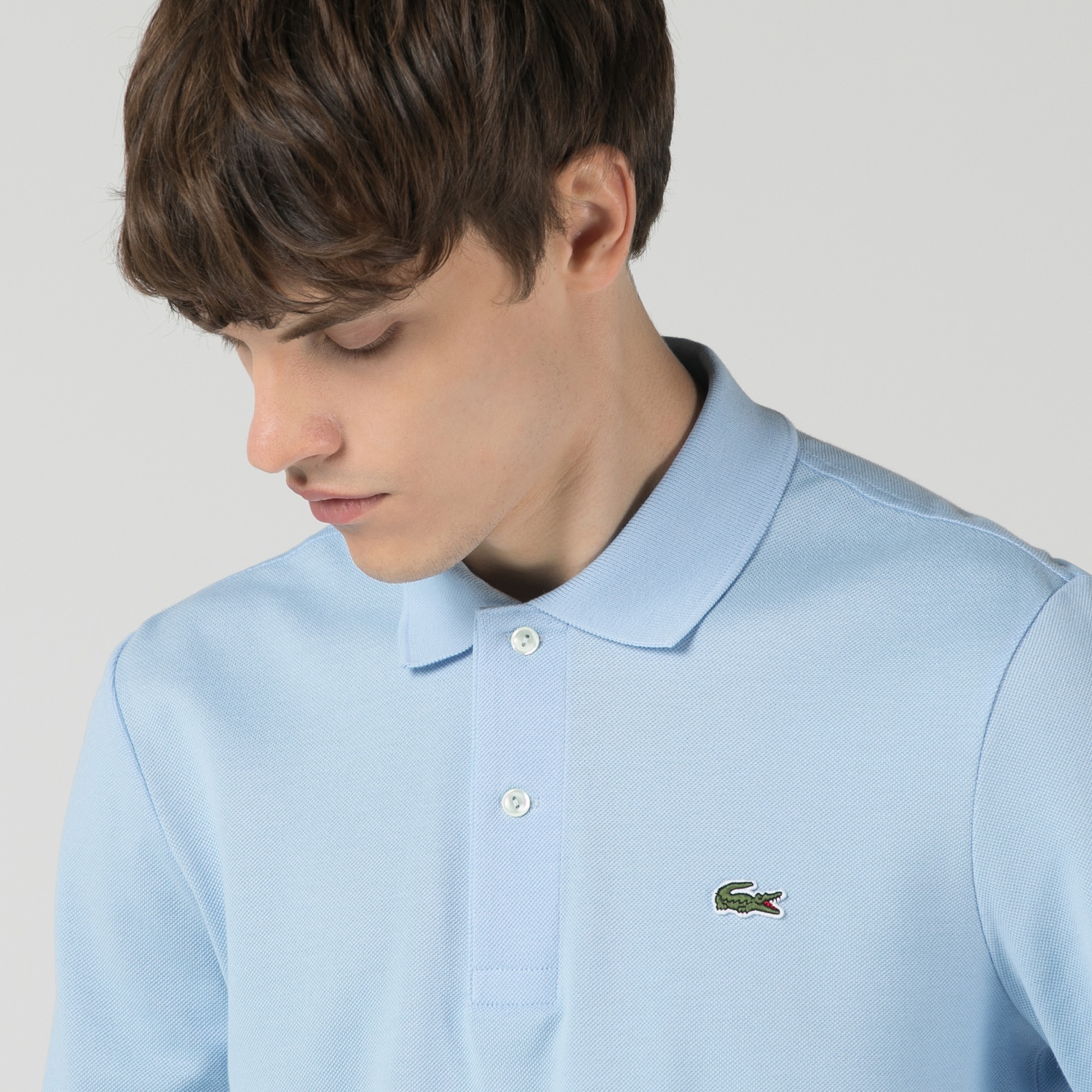 Lacoste Erkek Classic Fit Uzun Kollu L.12.12 Mavi Polo