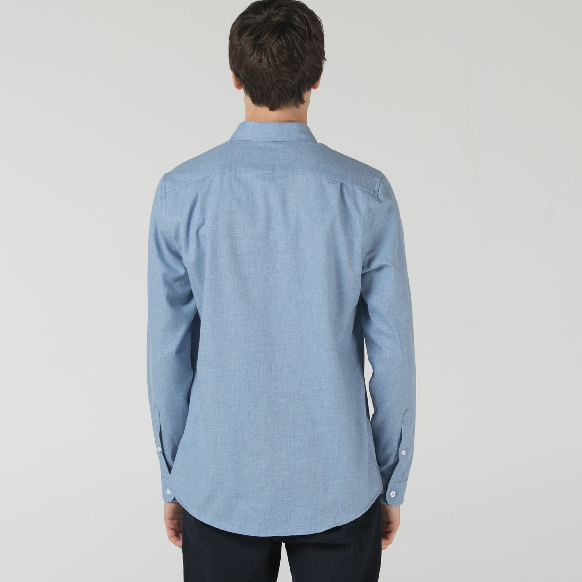 Lacoste Erkek Slim Fit Mavi Gömlek