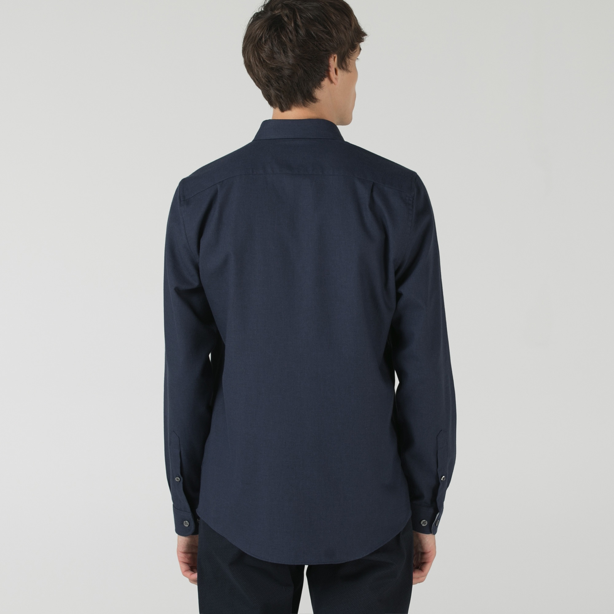 Lacoste Erkek Slim Fit Lacivert Gömlek