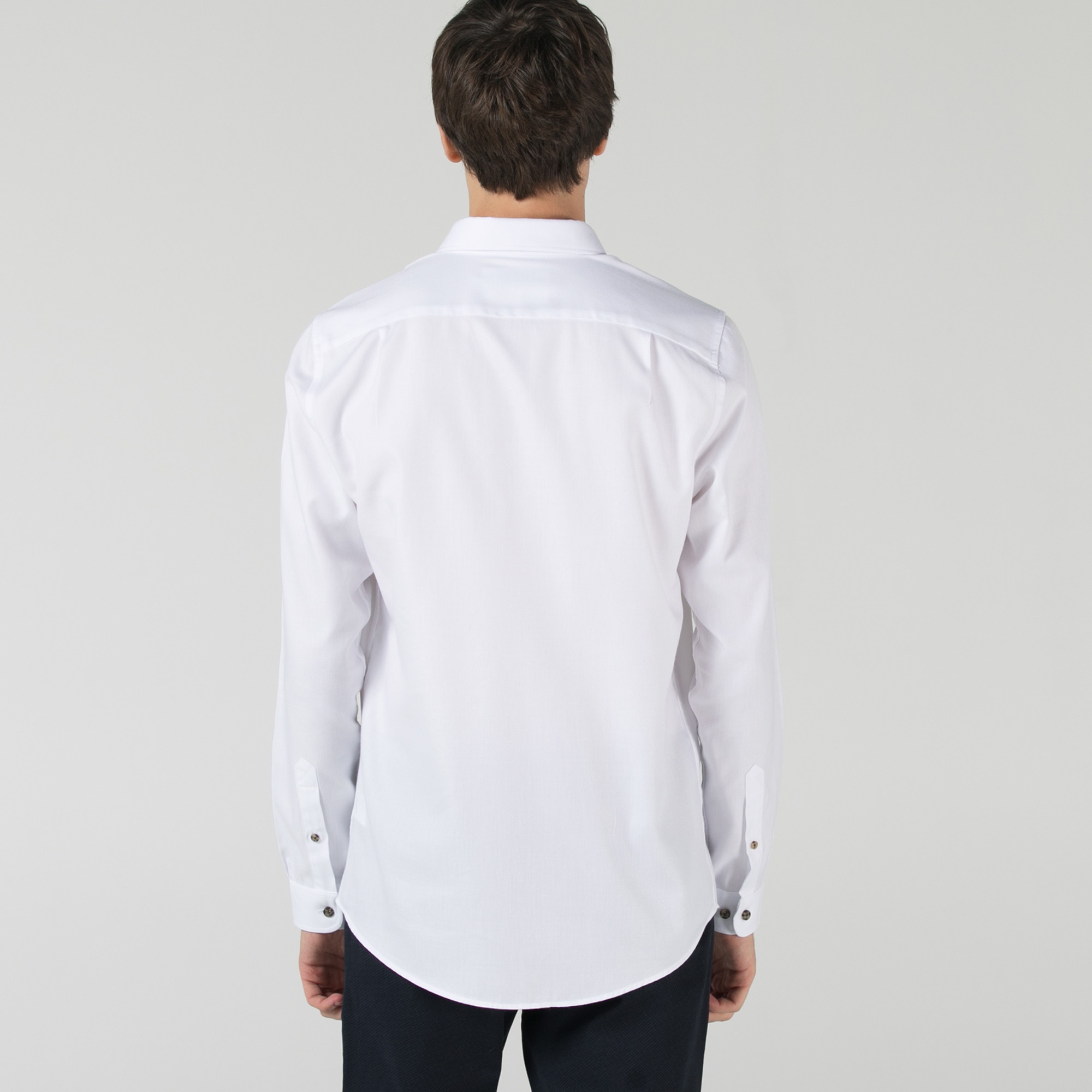 Lacoste Erkek Slim Fit Beyaz Gömlek