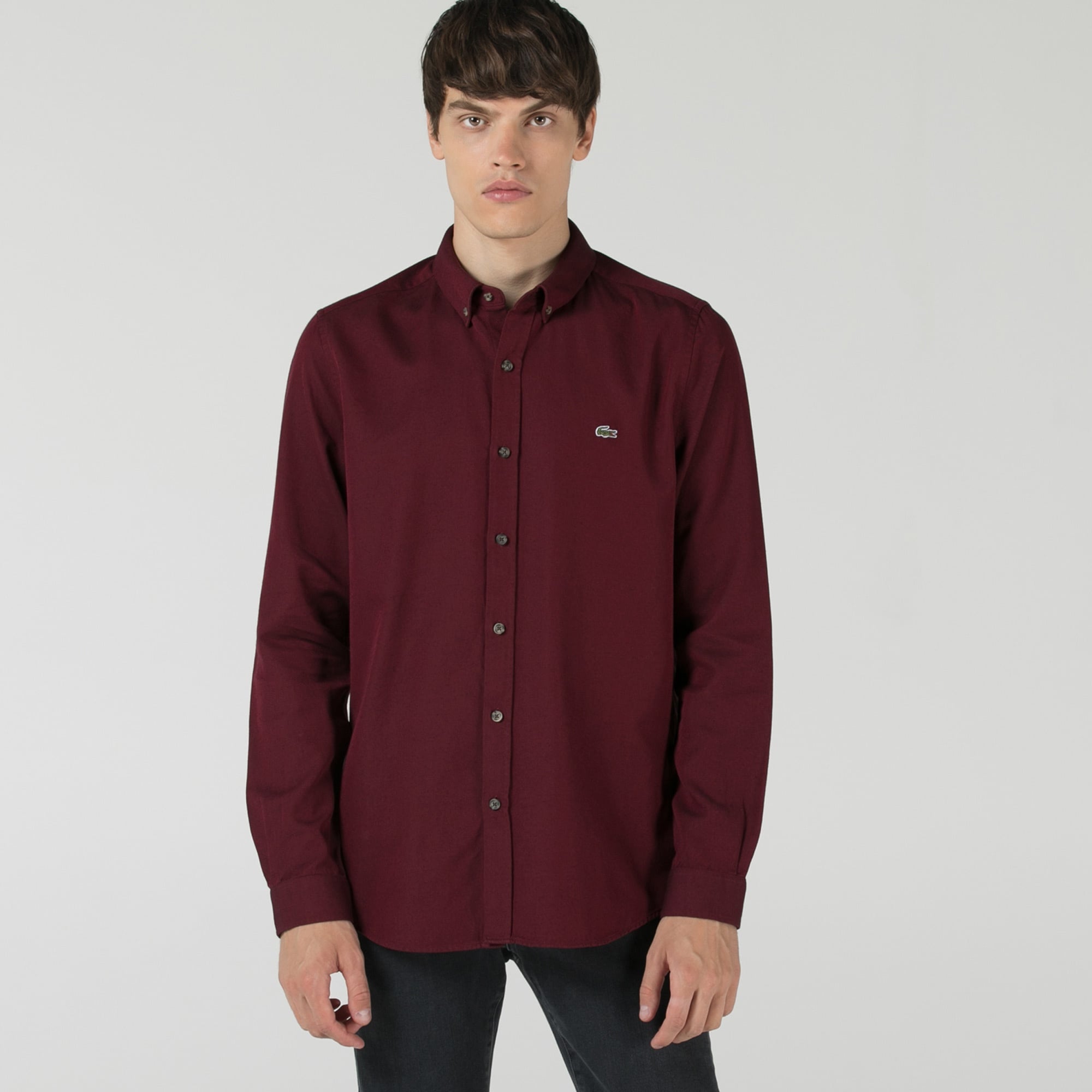 Lacoste Erkek Slim Fit Kırmızı Gömlek