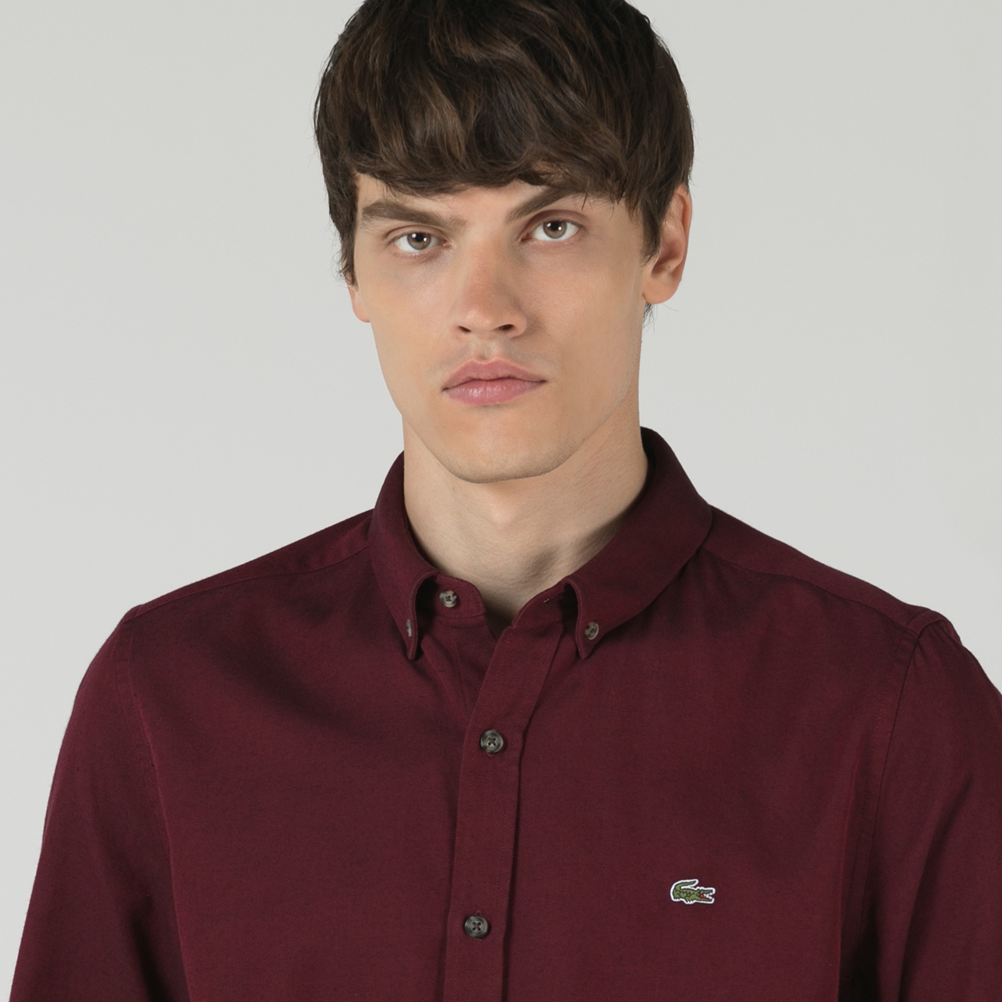 Lacoste Erkek Slim Fit Kırmızı Gömlek