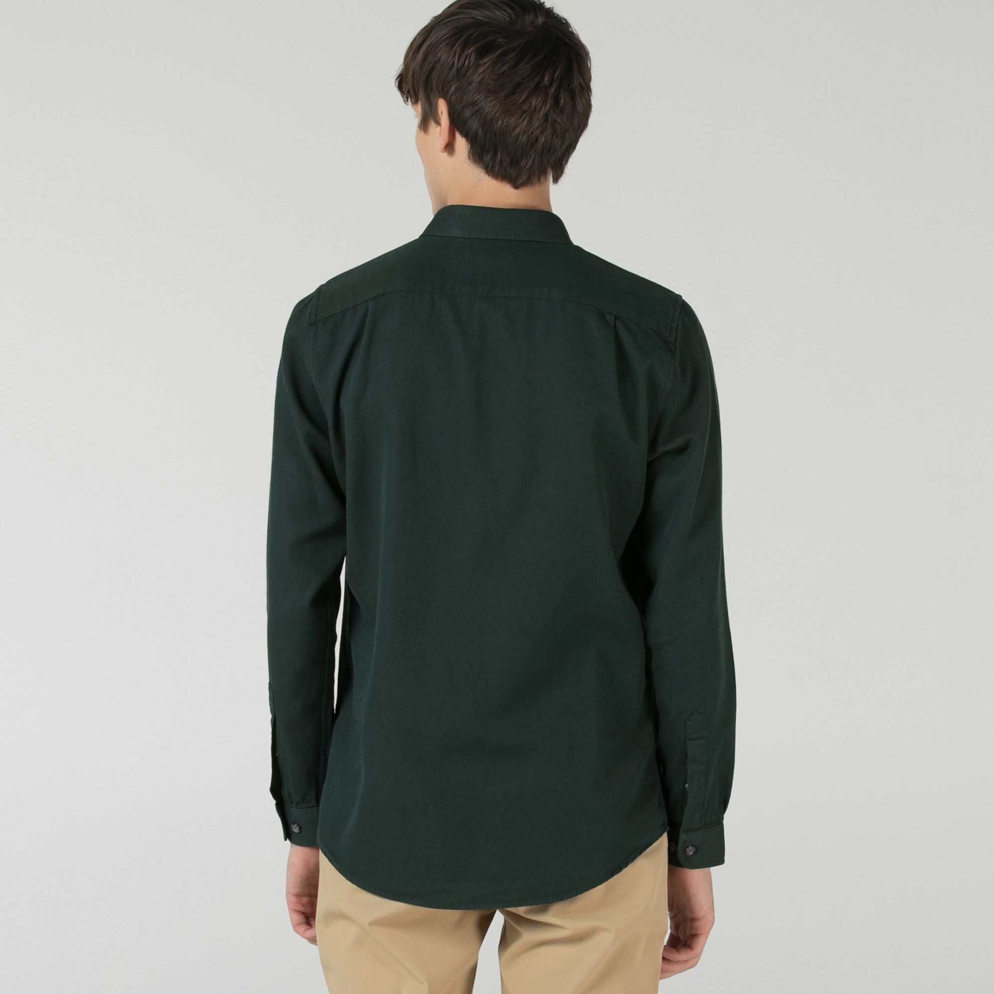 Lacoste Erkek Slim Fit Yeşil Gömlek