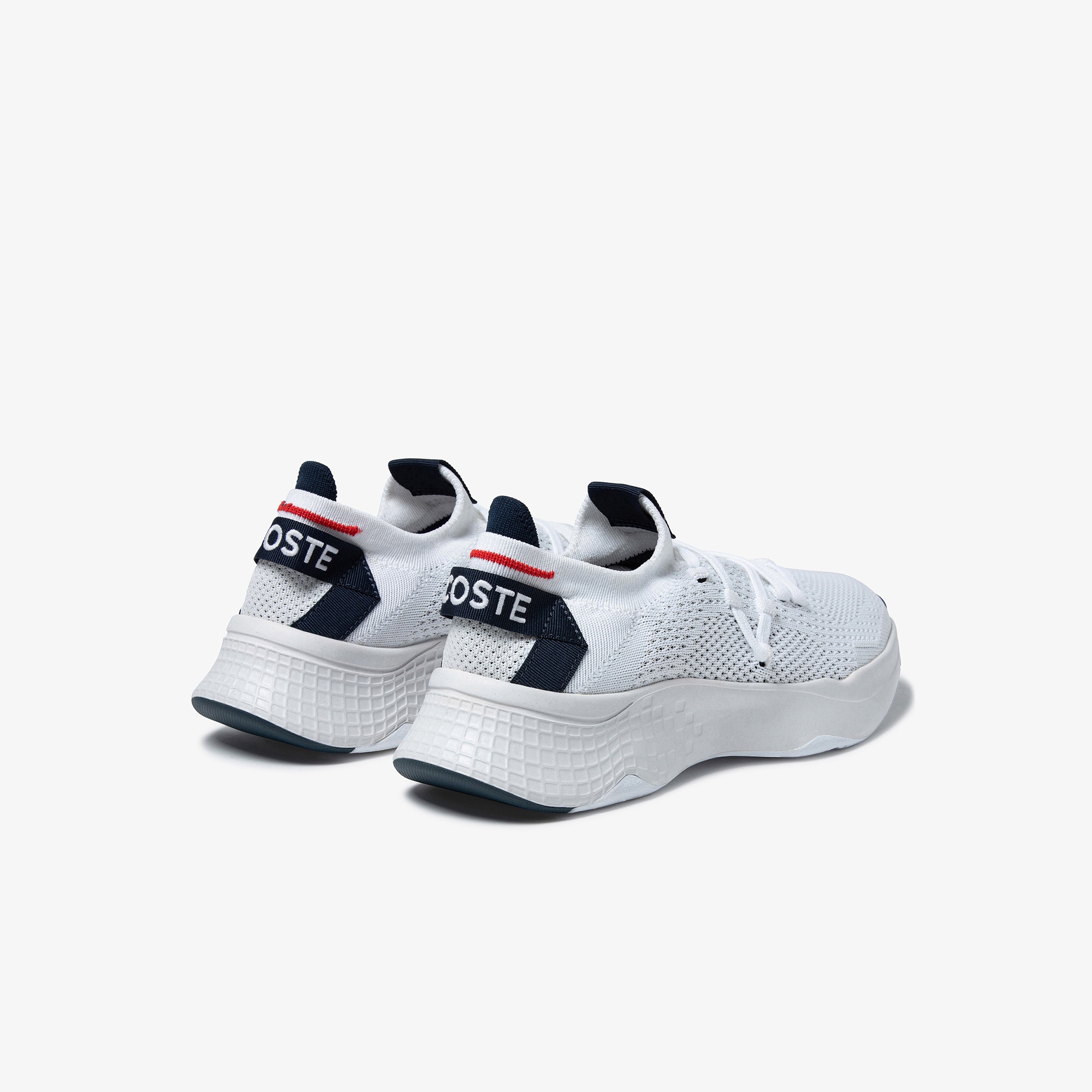 Lacoste Court-Drive Knit 0121 2 Sma Erkek Beyaz Sneaker