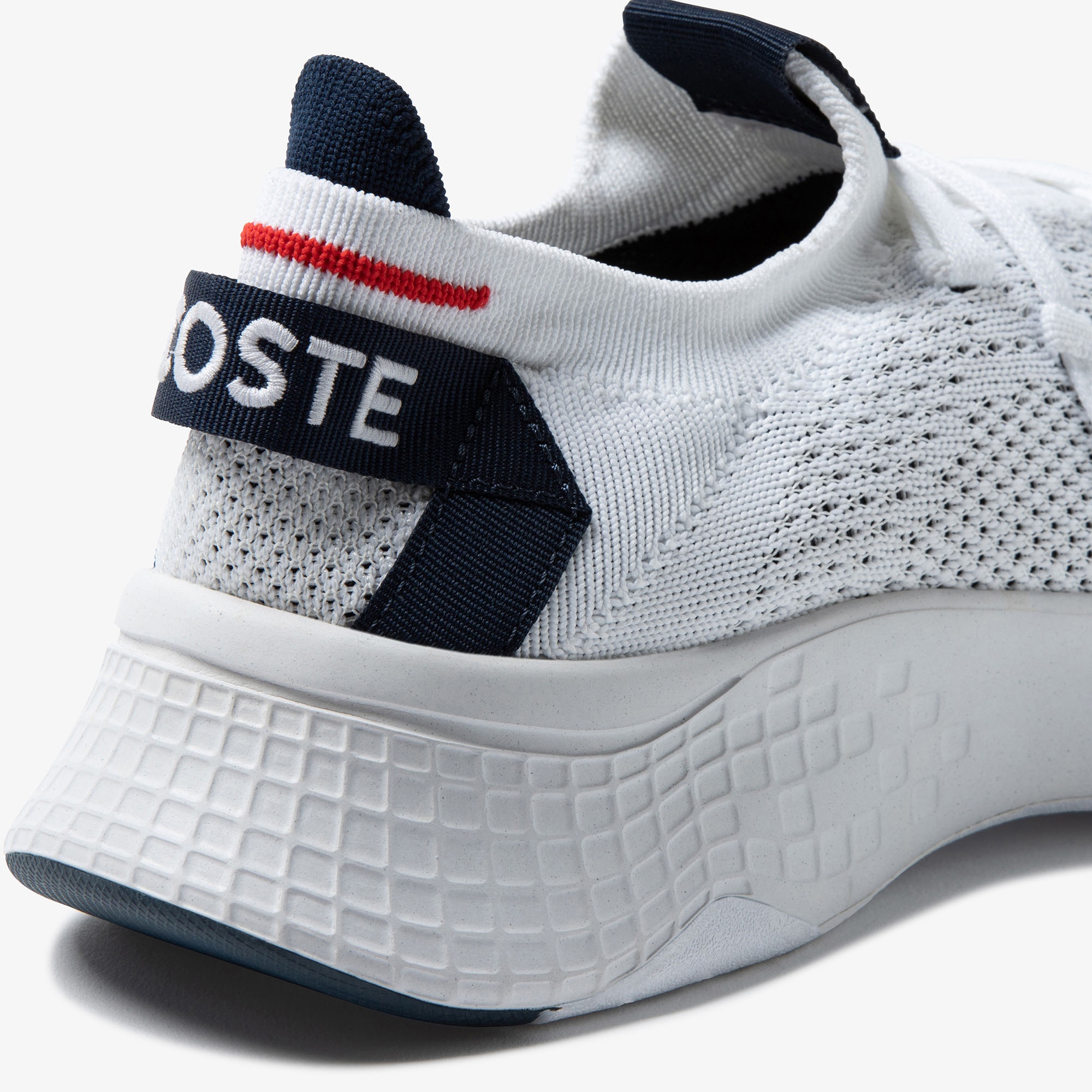 Lacoste Court-Drive Knit 0121 2 Sma Erkek Beyaz Sneaker
