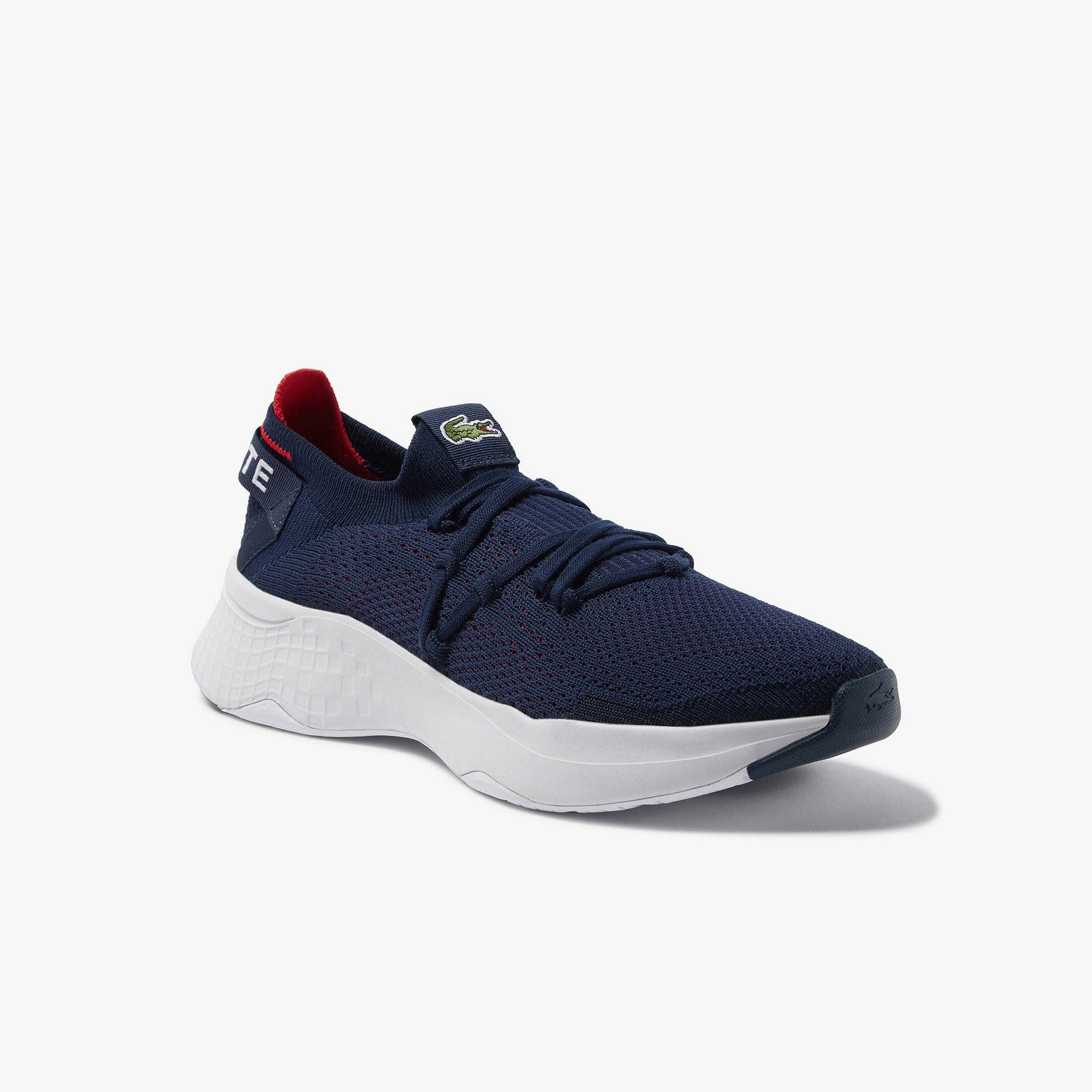 Lacoste Court-Drive Knit 0121 2 Sma Erkek Lacivert - Beyaz Sneaker