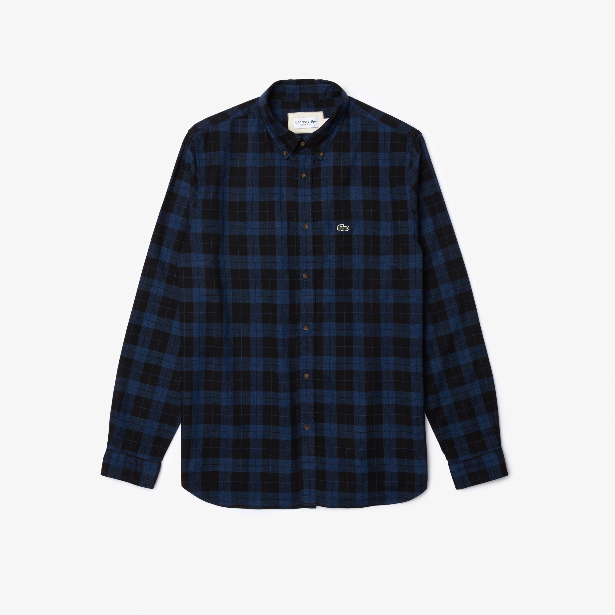 Lacoste Erkek Regular Fit Ekose Desenli Lacivert Gömlek