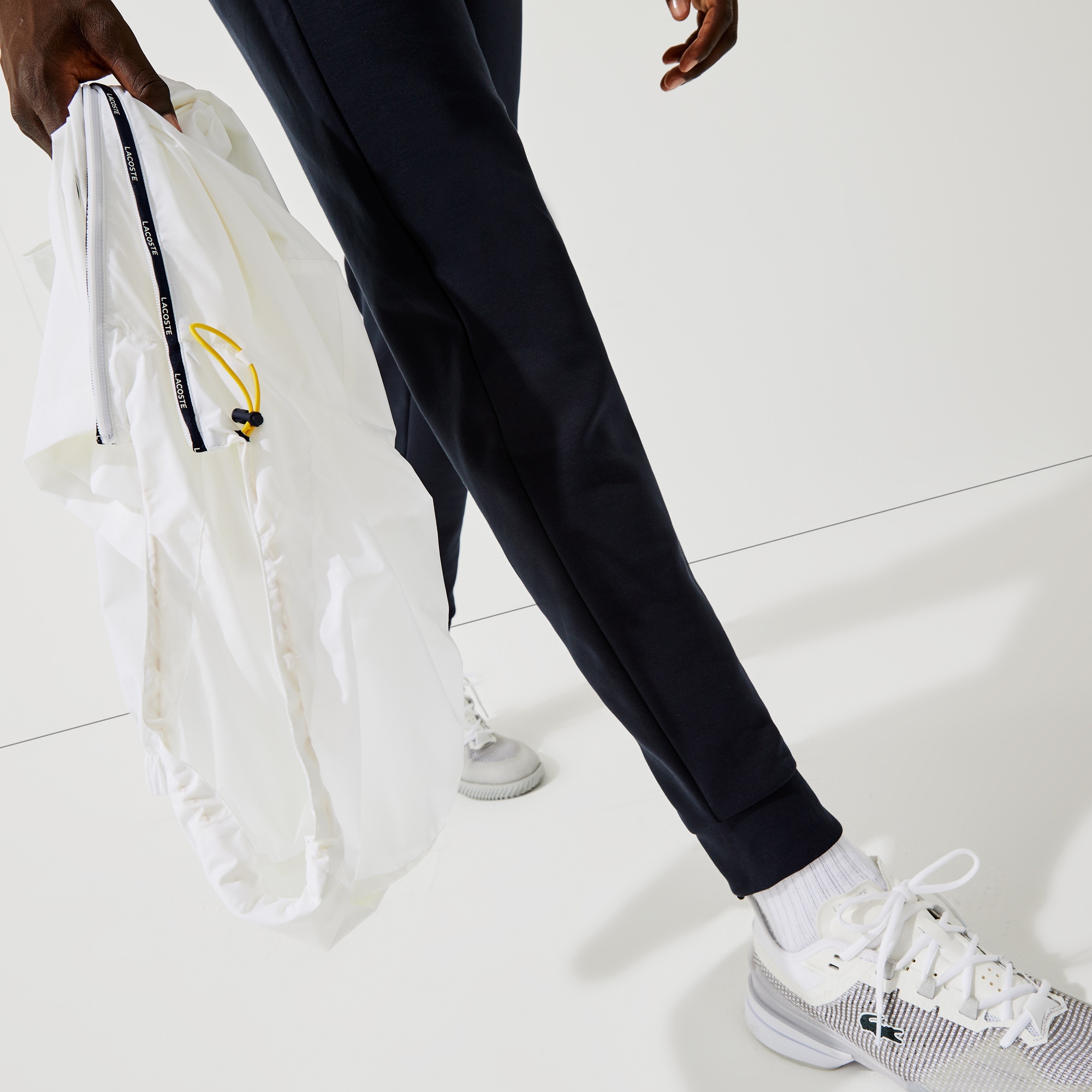 Lacoste SPORT Erkek Tapered Fit Siyah Eşofman Altı