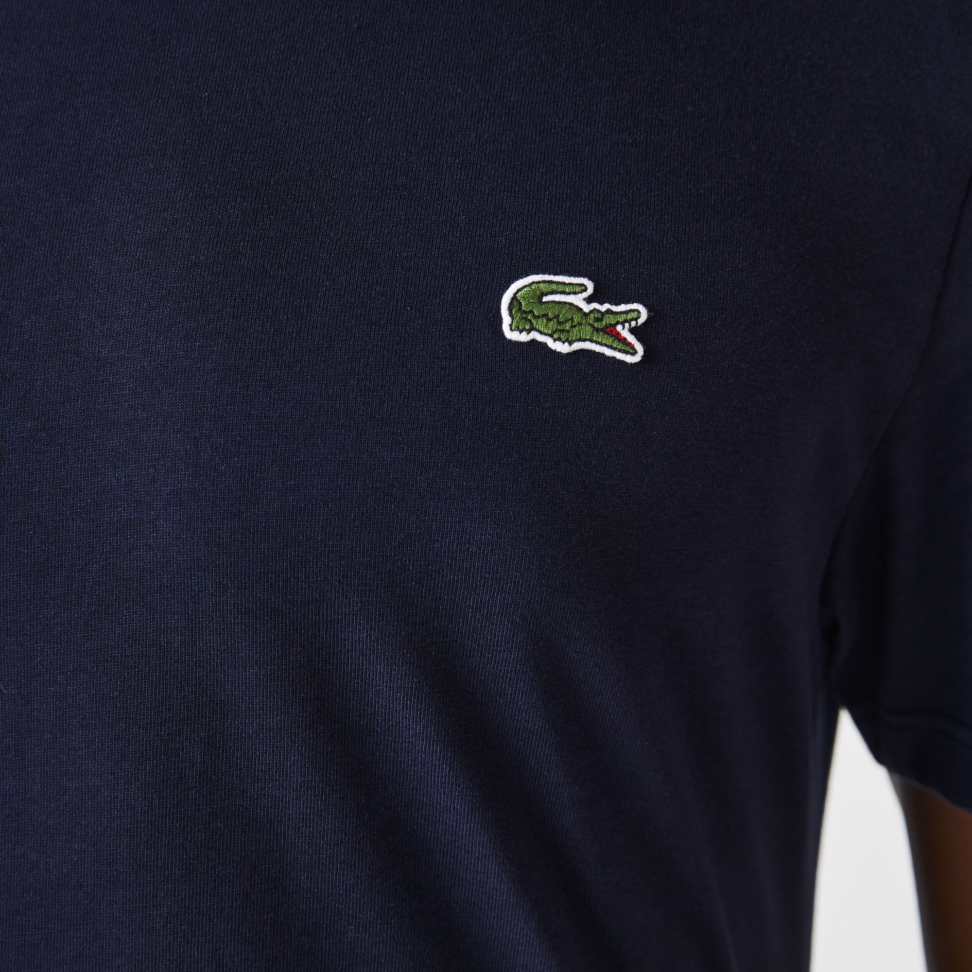 Lacoste Erkek Regular Fit Bisiklet Yaka Baskılı Lacivert T-Shirt
