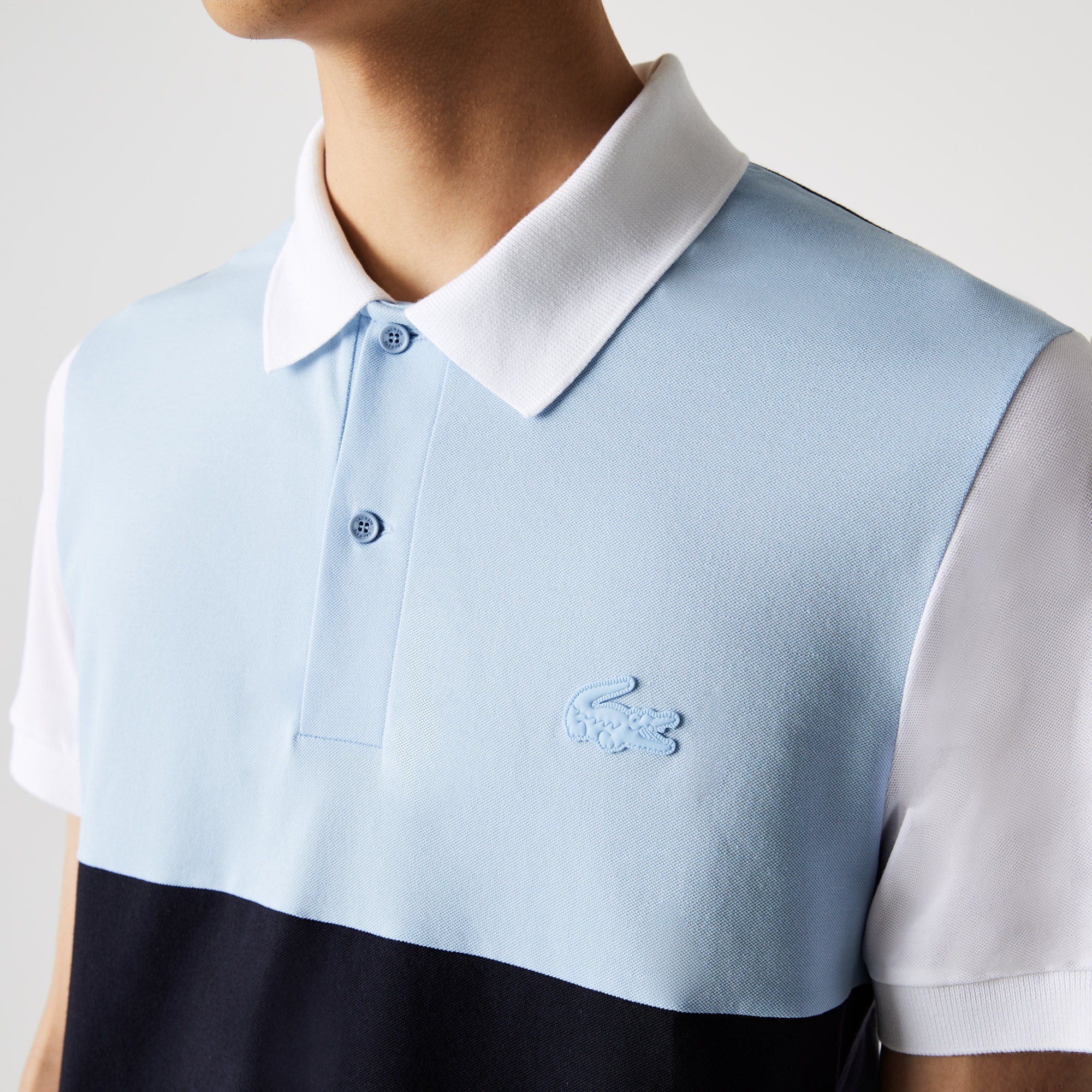Lacoste Erkek Regular Fit Renk Bloklu Lacivert Polo