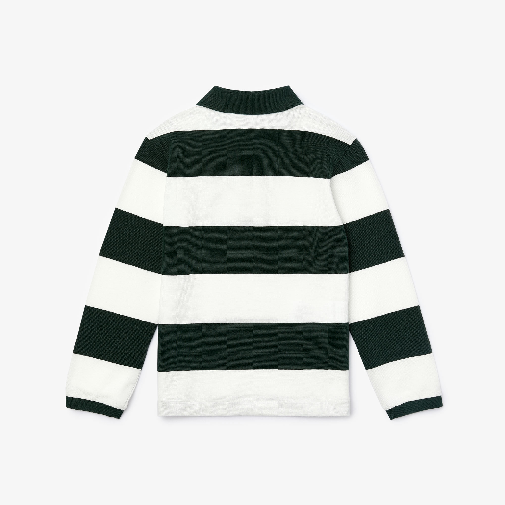 Lacoste Erkek Çocuk Regular Fit Uzun Kollu Çizgili Yeşil Polo