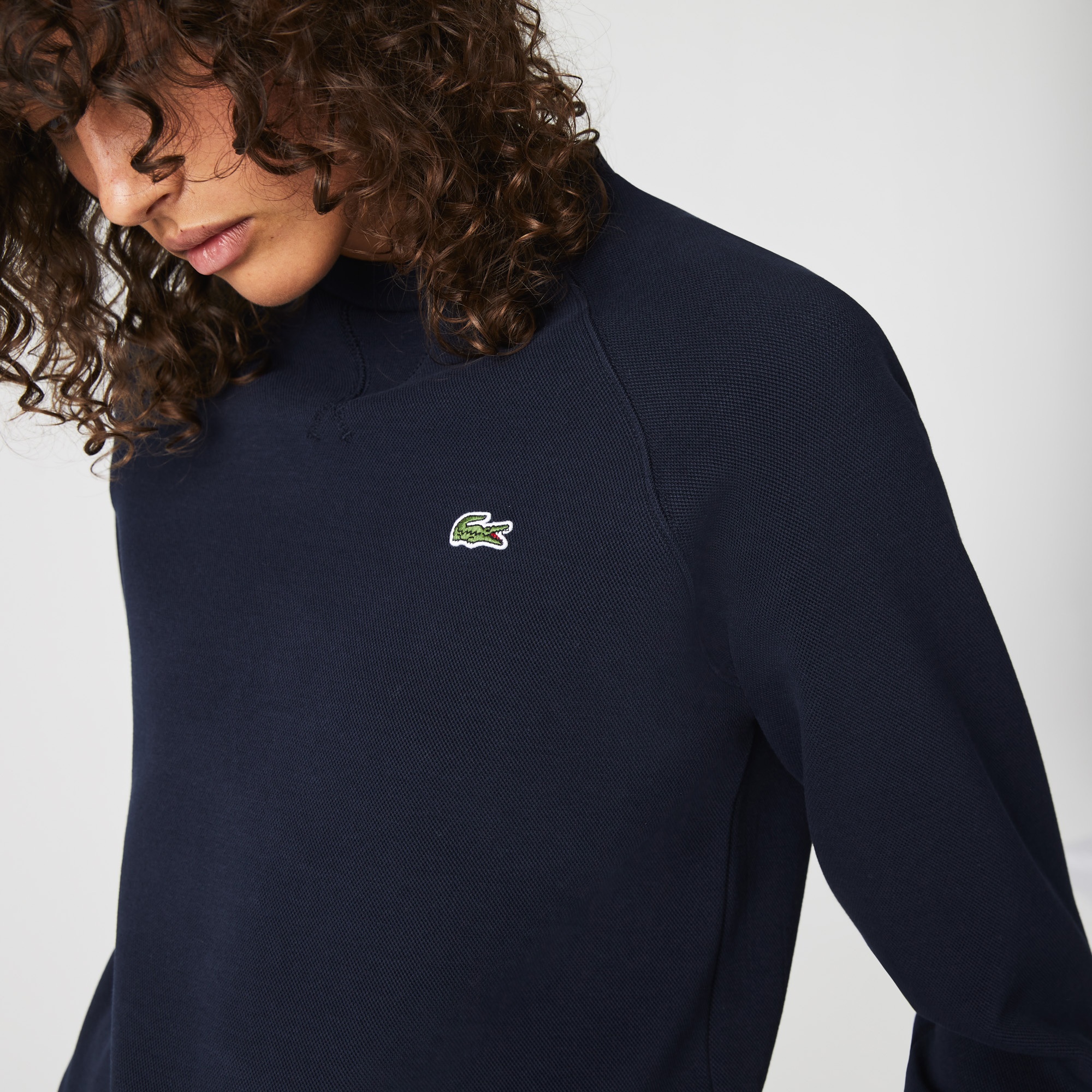 Lacoste Kadın Regular Fit Bisiklet Yaka Lacivert Sweatshirt