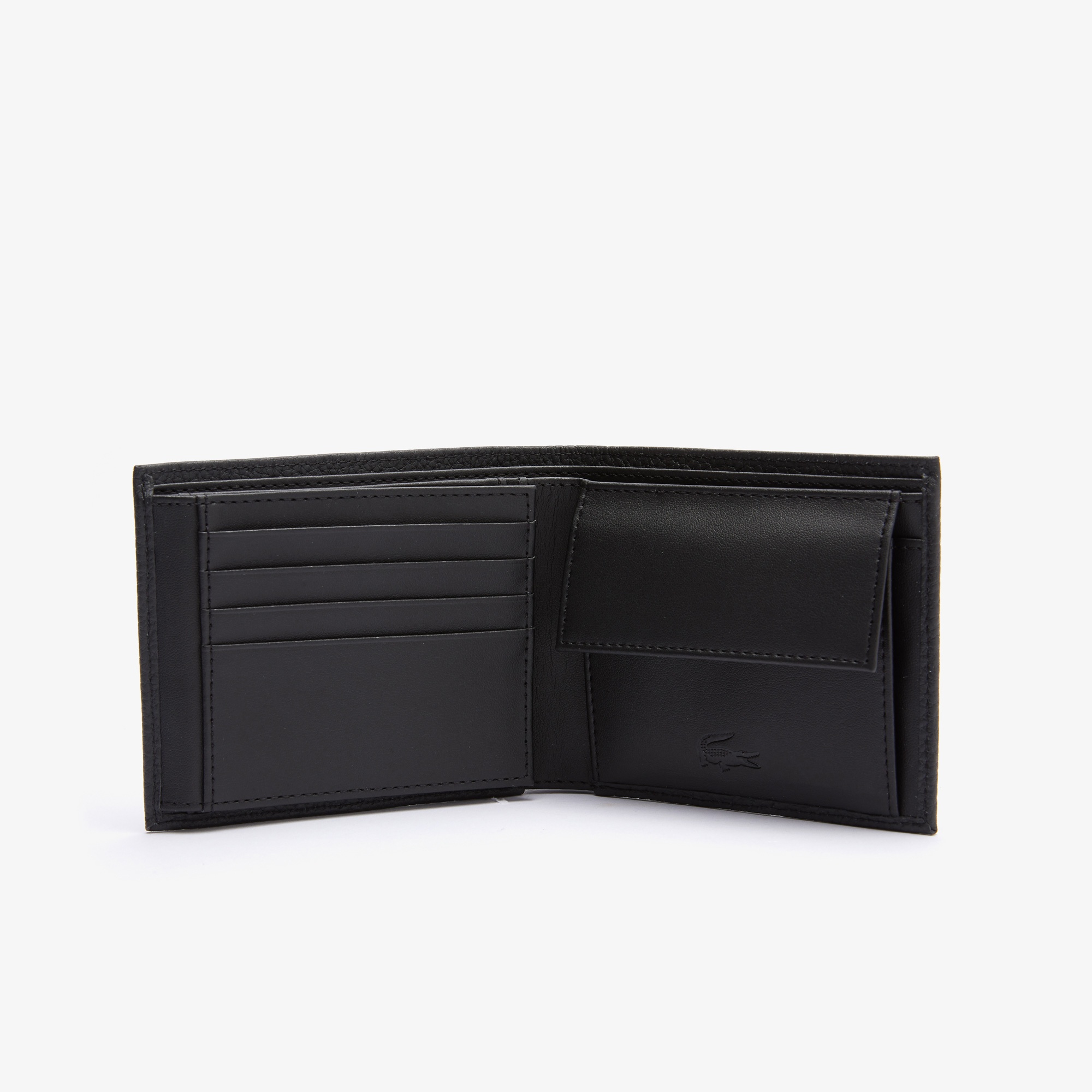 Lacoste Crocodil Erkek Deri Siyah Cüzdan
