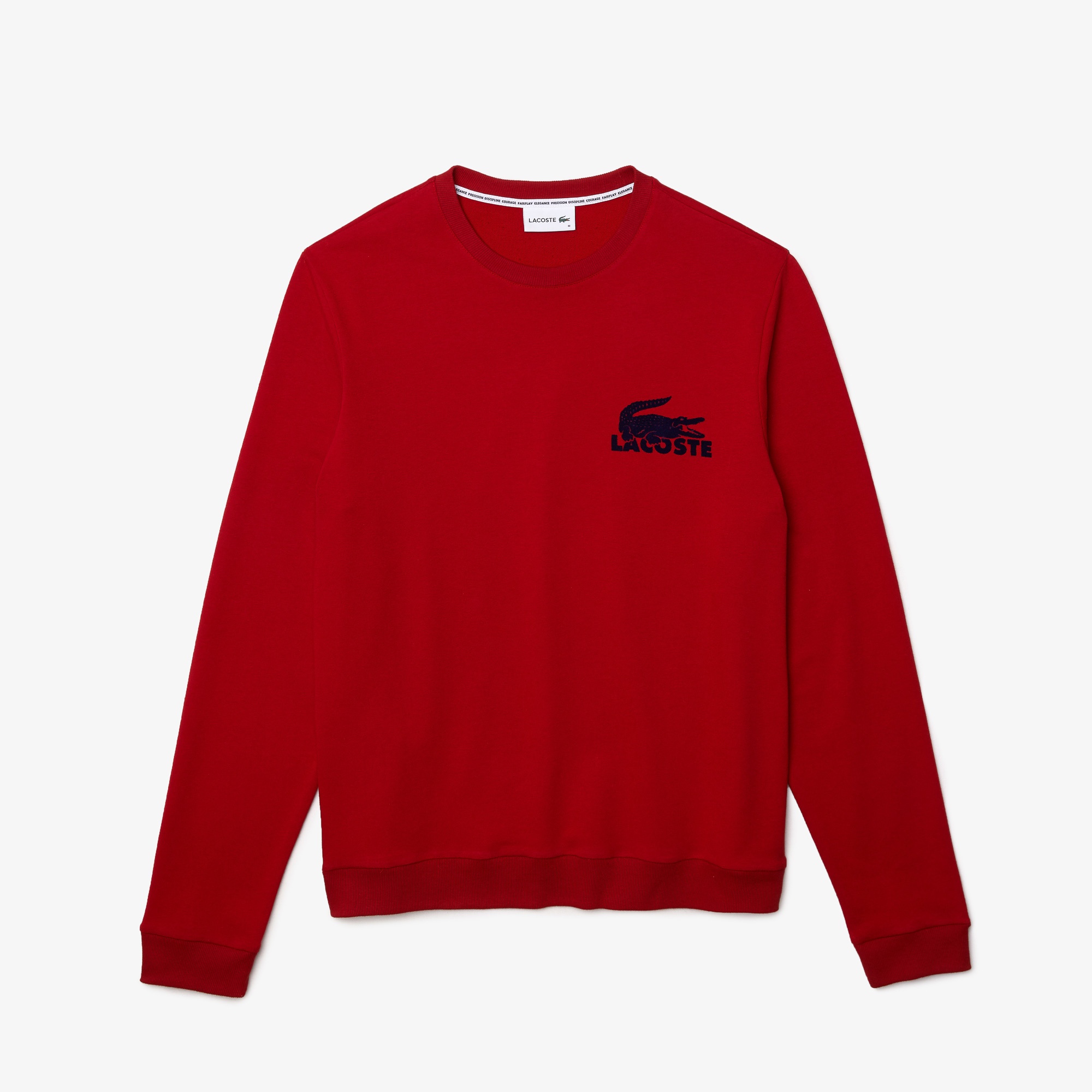 Lacoste Erkek Bisiklet Yaka Kırmızı Sweatshirt