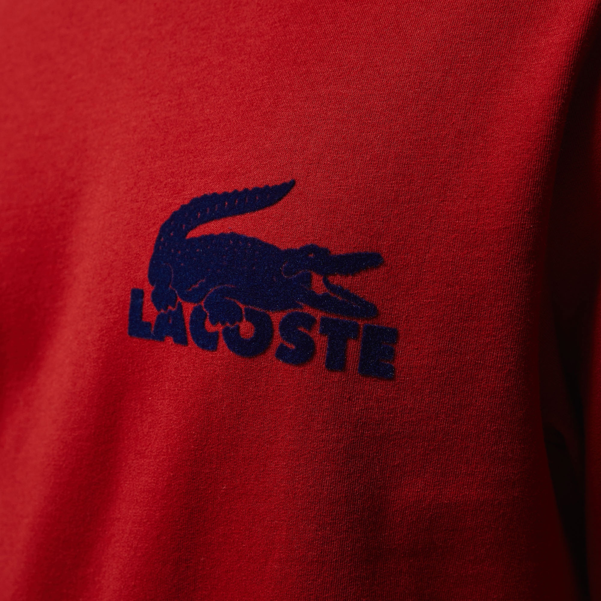 Lacoste Erkek Bisiklet Yaka Kırmızı Sweatshirt