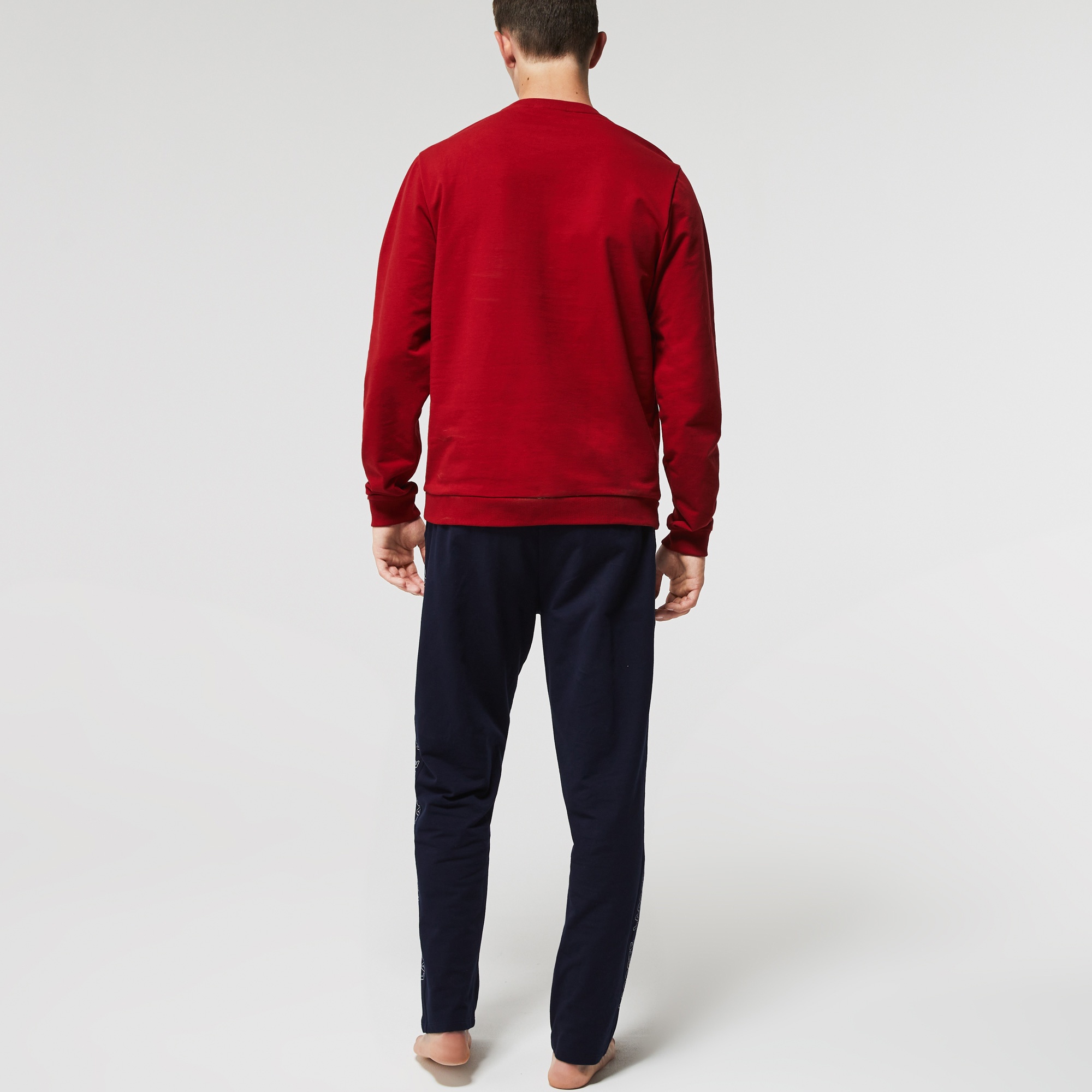 Lacoste Erkek Bisiklet Yaka Kırmızı Sweatshirt