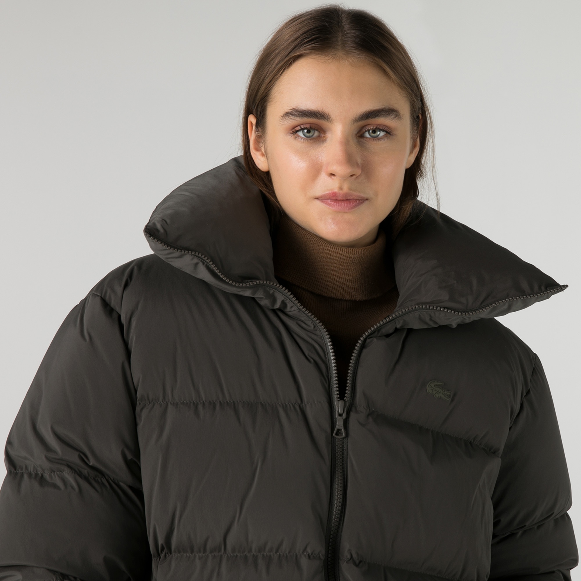 Lacoste Kadın Kapitone Haki Mont