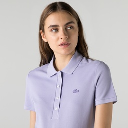 Lacoste Kadın Slim Fit Mor Polo Mor