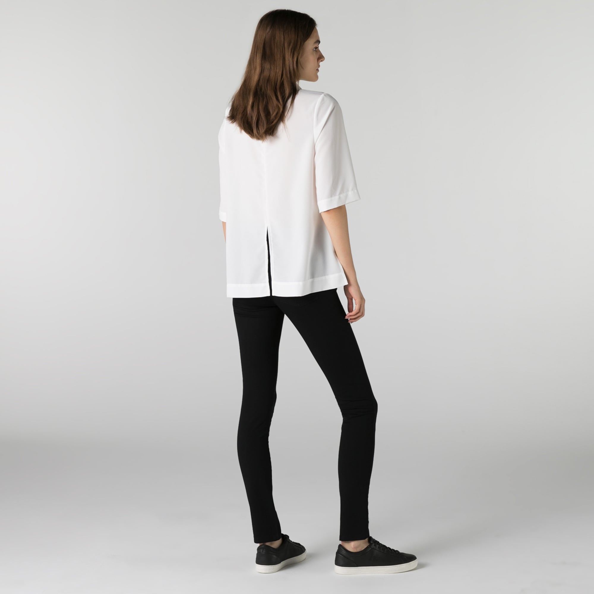 Lacoste Kadın Slim Fit Siyah Pantolon