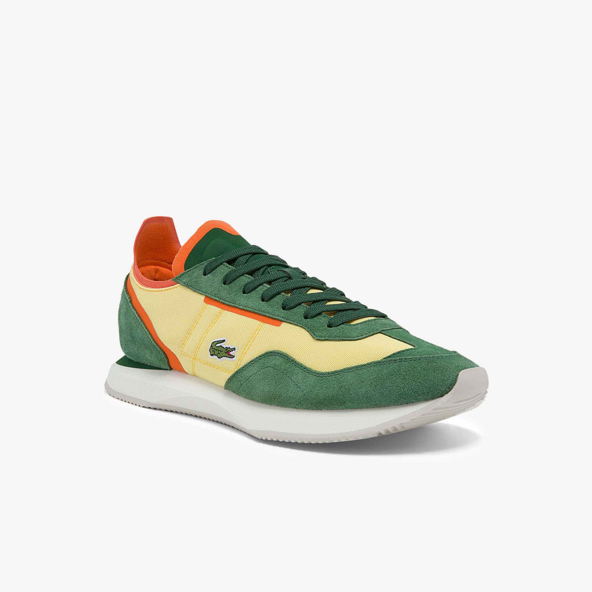 Lacoste Match Break 01213 Qsp Sma Erkek Sarı - Yeşil Sneaker